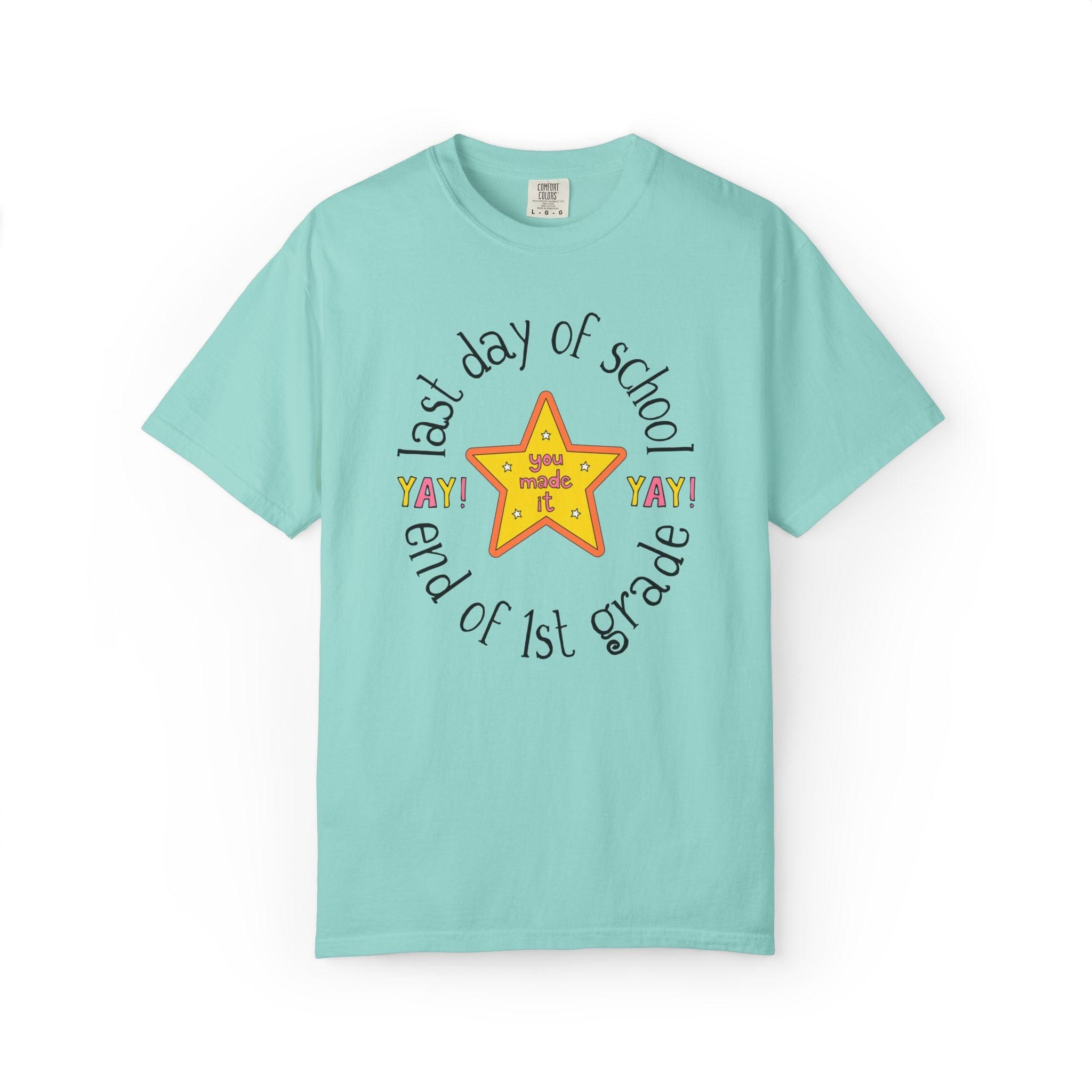 Last Day of School Matching Teacher T-Shirt for Elementary School Teachers or Elementary Office Staff, School Librarian End of Year Tee - Opal and June