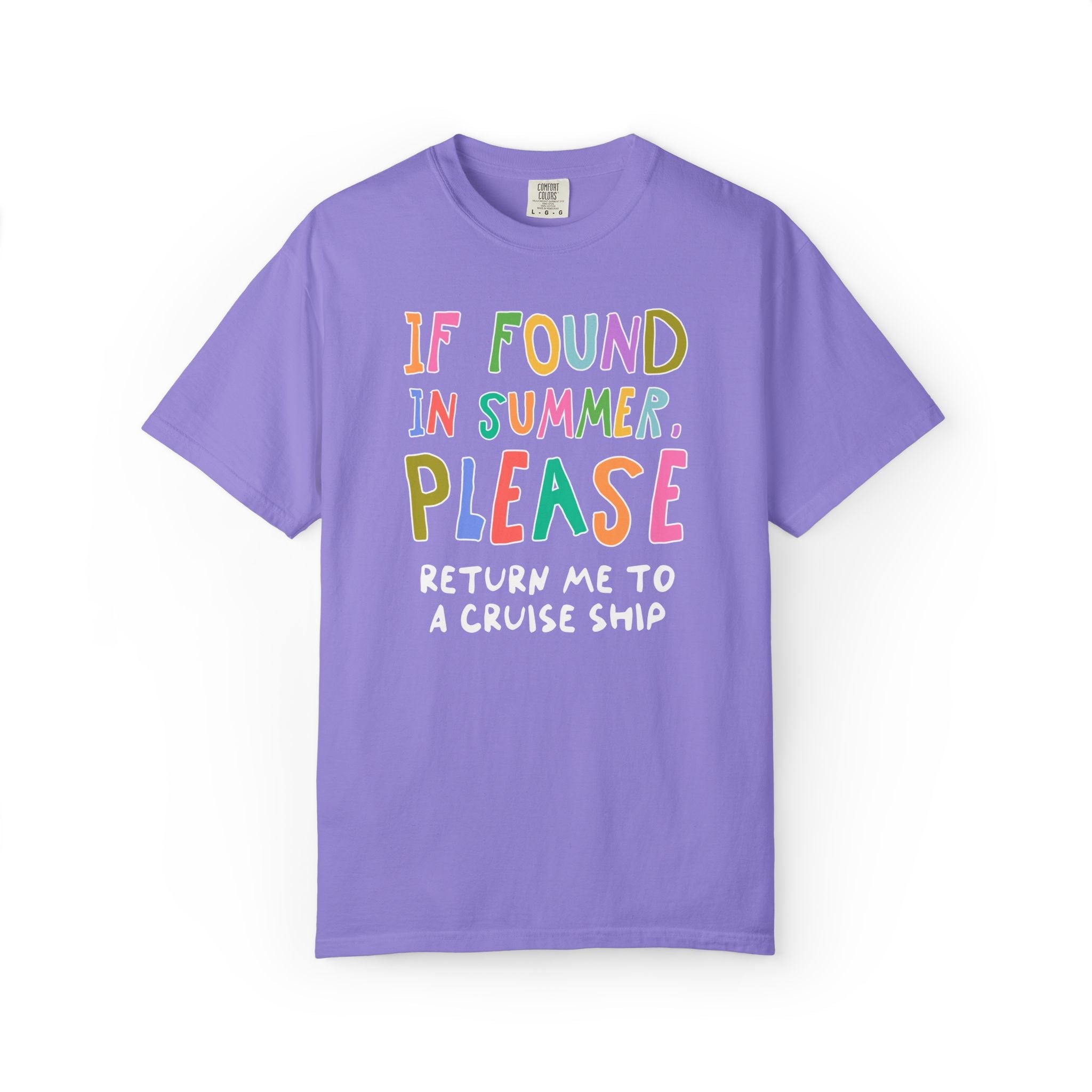 Last Day of School Matching Teacher T-Shirt for Elementary School Teachers or High School Staff: If Found This Summer, Silly 90s Aesthetic - Opal and June