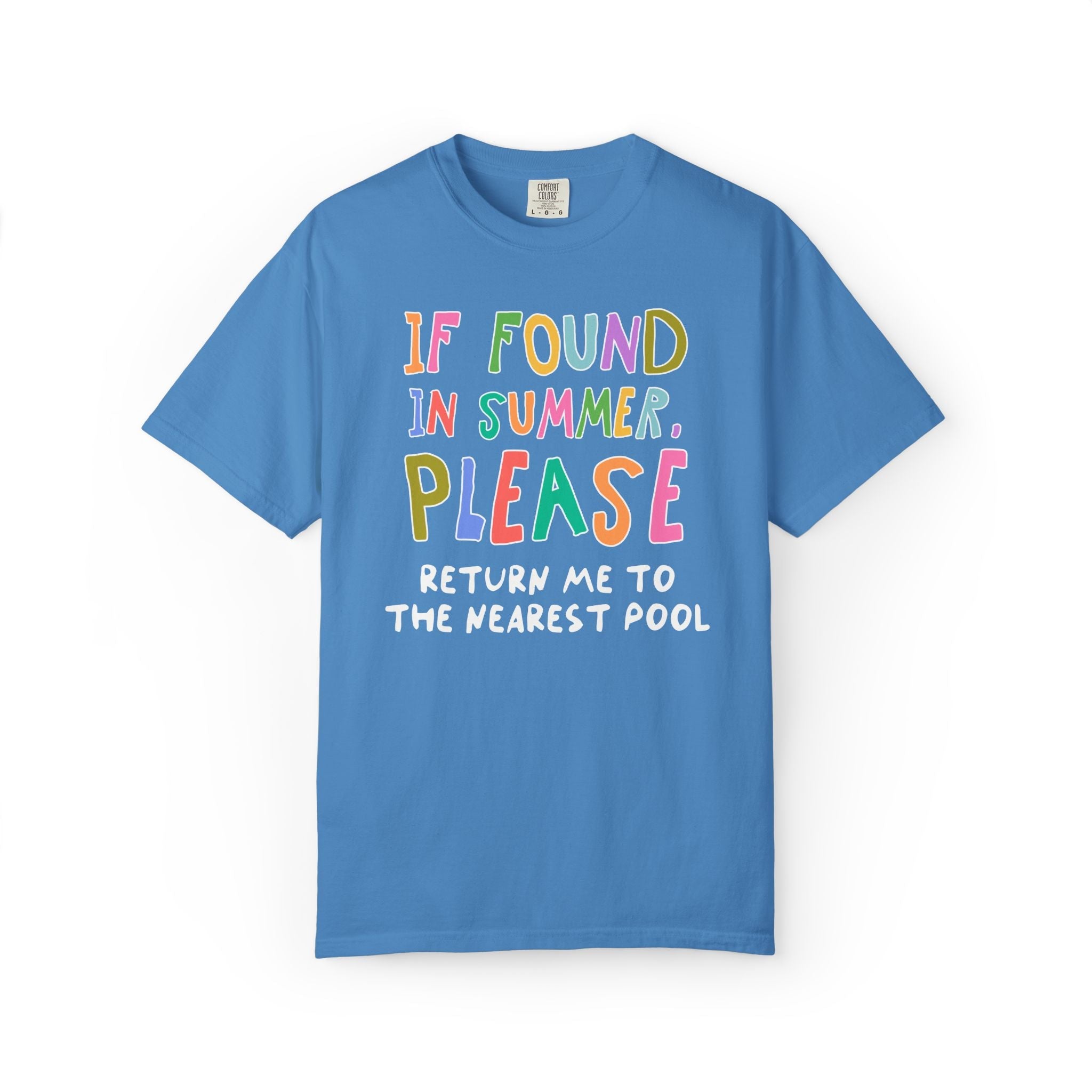 Last Day of School Matching Teacher T-Shirt for Elementary School Teachers or High School Staff: If Found This Summer, Silly 90s Aesthetic - Opal and June