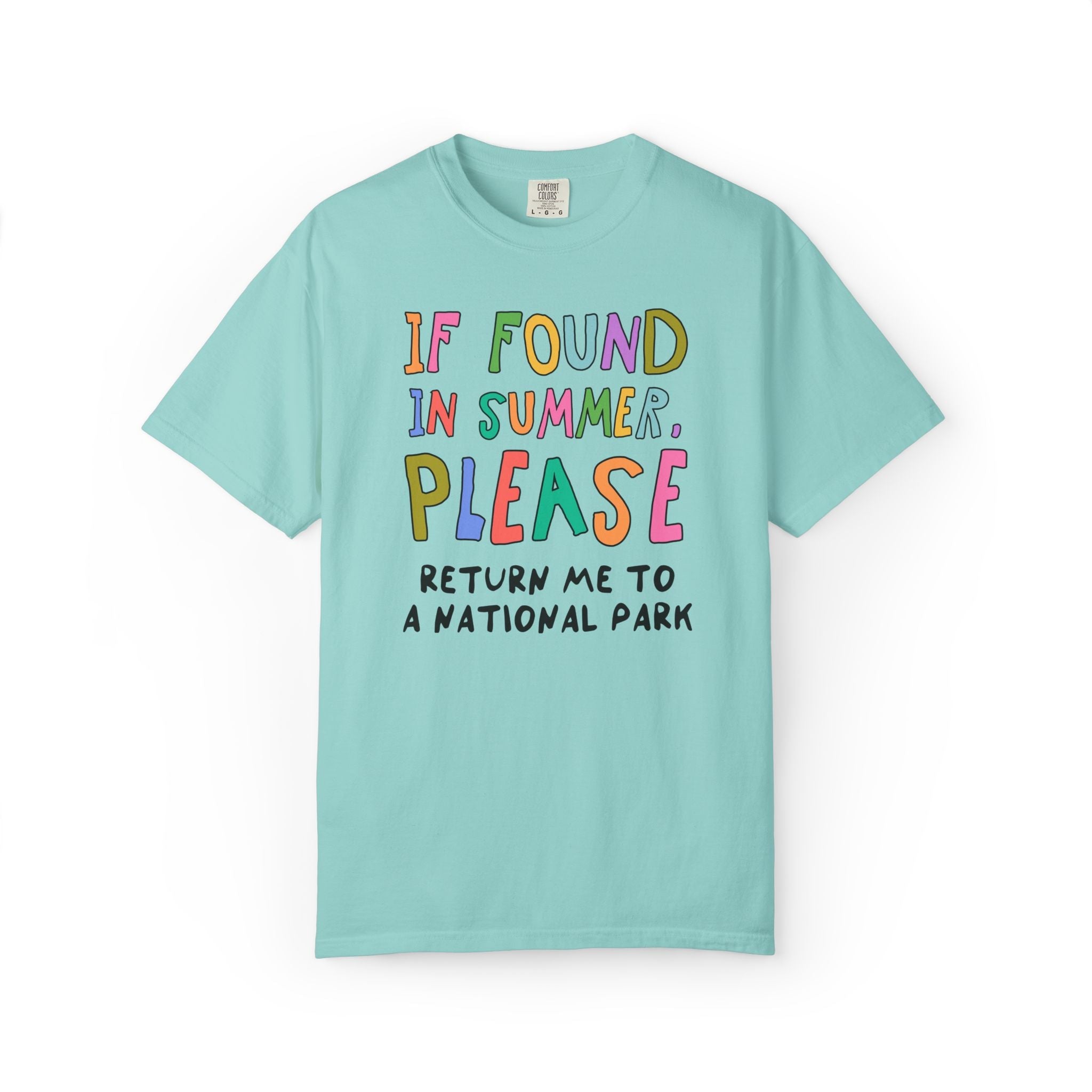 Last Day of School Matching Teacher T-Shirt for Elementary School Teachers or High School Staff: If Found This Summer, Silly 90s Aesthetic - Opal and June