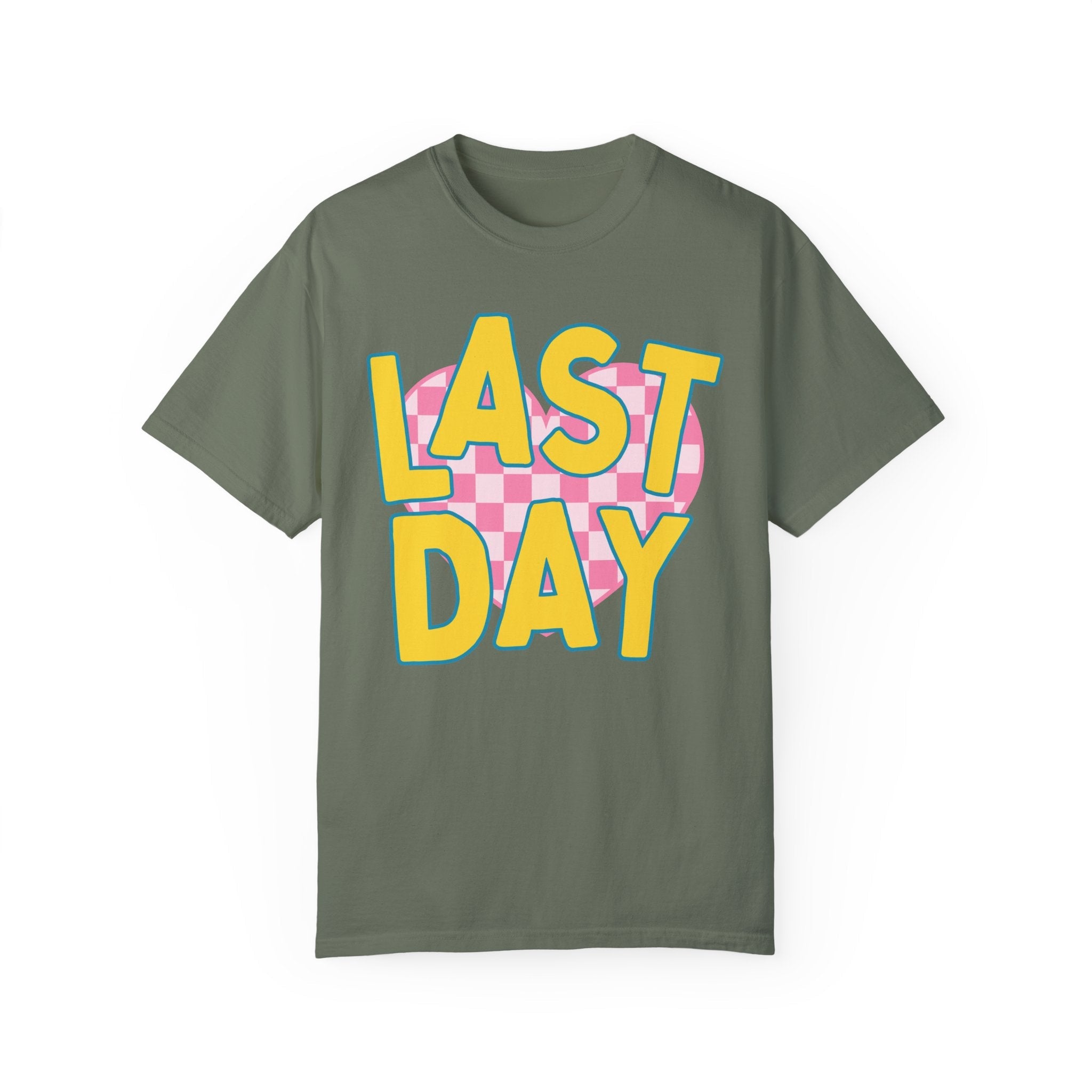 Last Day of School Teacher T-Shirt with Cute Retro Aesthetic, End of School Class Dismissed Shirt, Matching Kindergarten or First Grade Crew - Opal and June