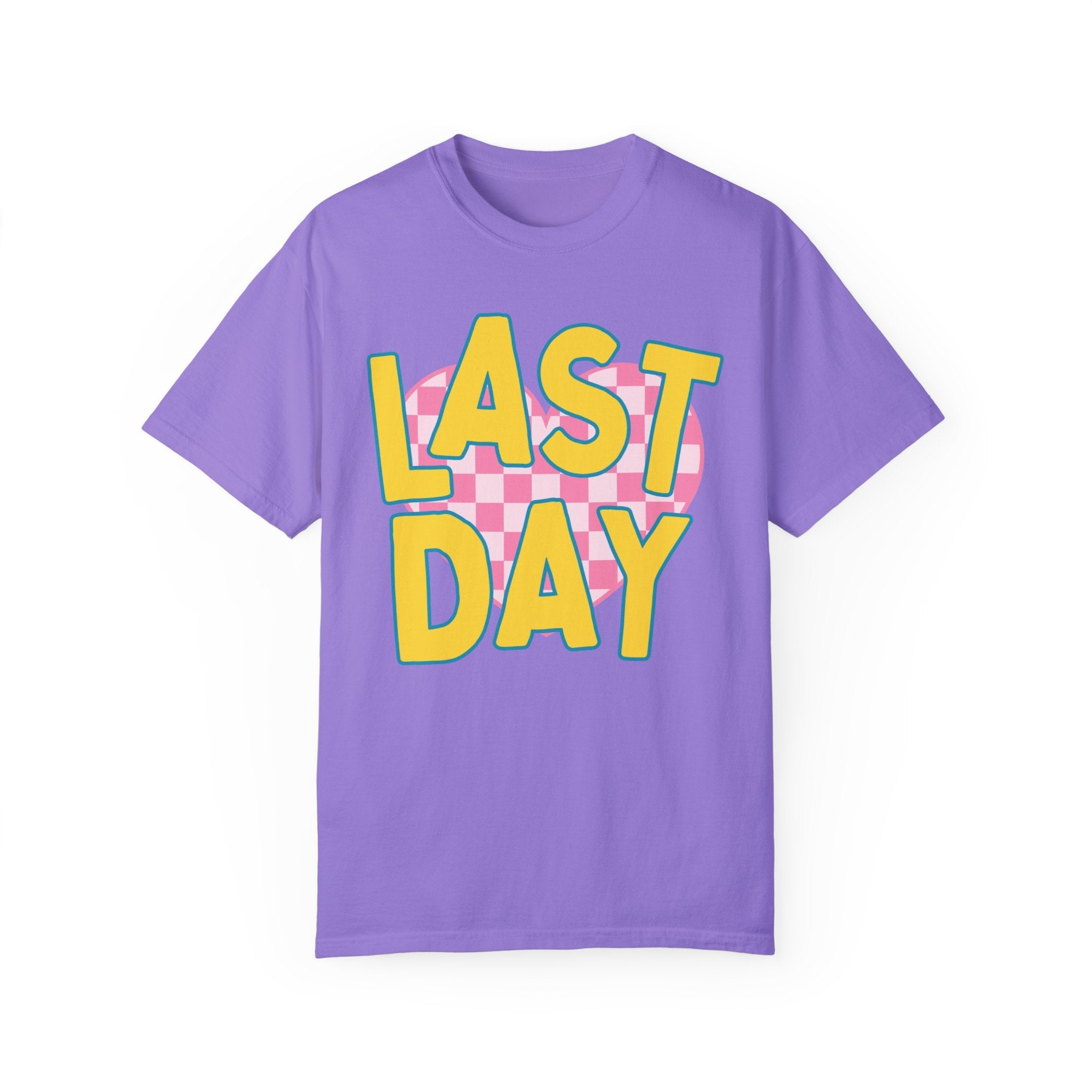 Last Day of School Teacher T-Shirt with Cute Retro Aesthetic, End of School Class Dismissed Shirt, Matching Kindergarten or First Grade Crew - Opal and June