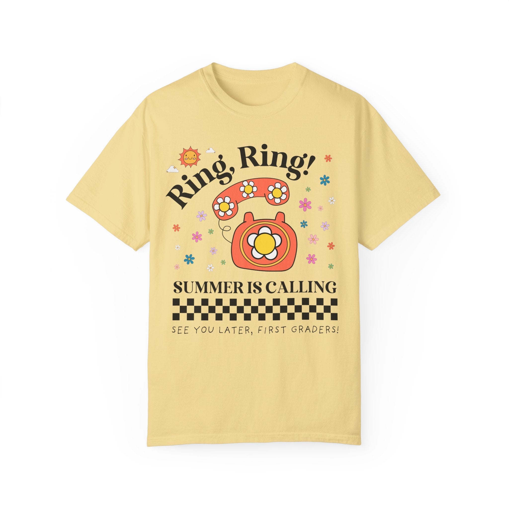Last Day of School Teacher Tee Shirt for Kindergarten Teacher or First Grade Teacher: Funny Saying End of School Year 90s Aesthetic T-Shirt - Opal and June