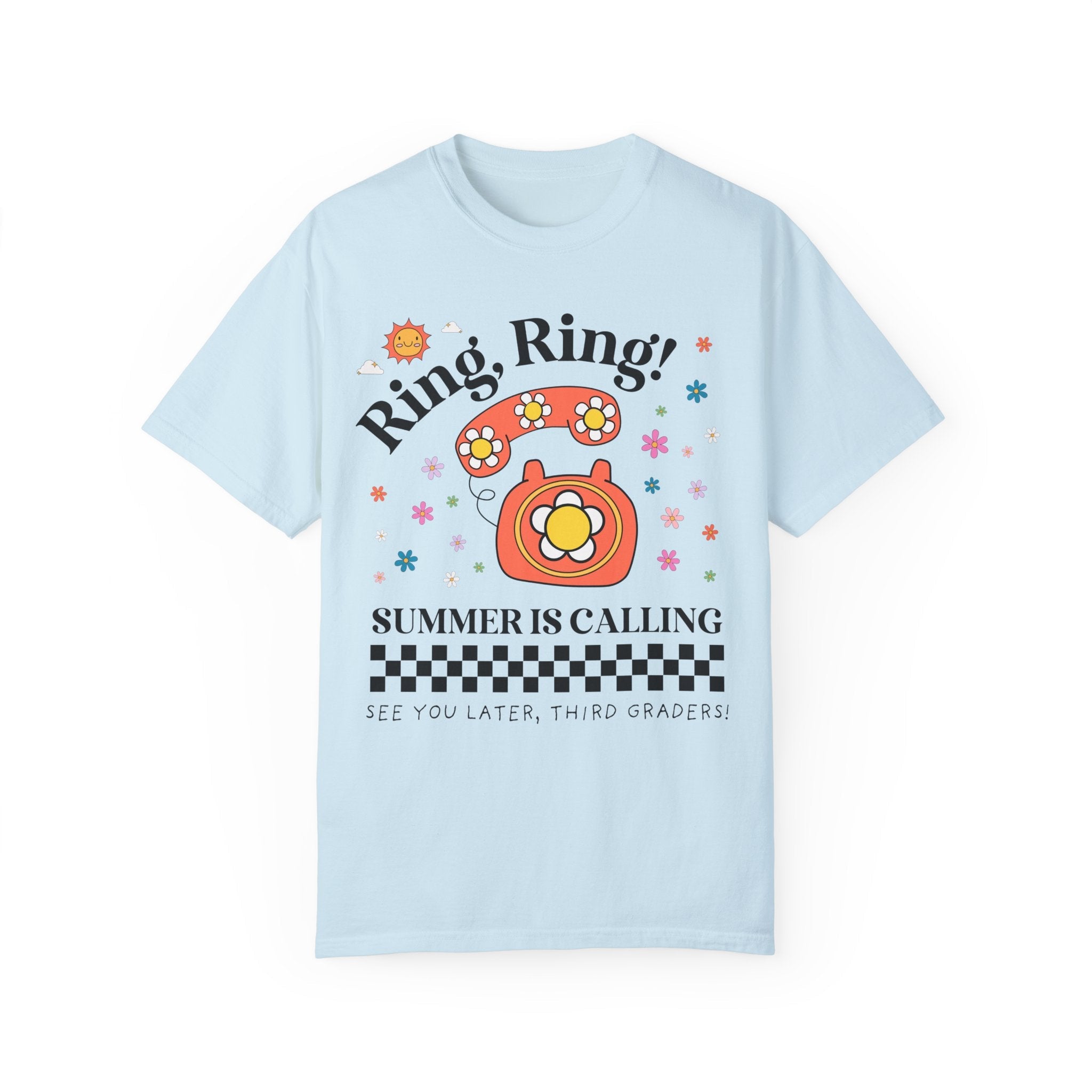 Last Day of School Teacher Tee Shirt for Second Grade Teacher or Third Grade Teacher: Funny Saying End of School Year 90s Aesthetic T-Shirt - Opal and June