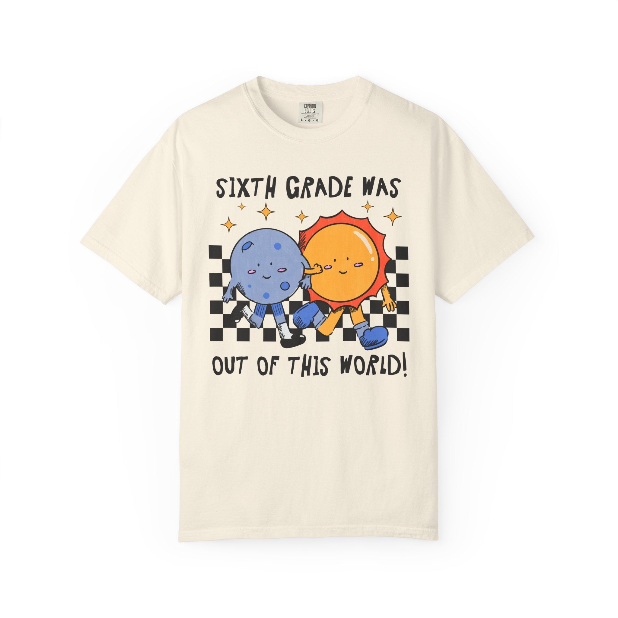 Last Day of School Tee Shirt: Funny Saying Space Lover Tee, End of School Year T-Shirt for Sixth Grade Teacher, Matching Sixth Grade Crew - Opal and June