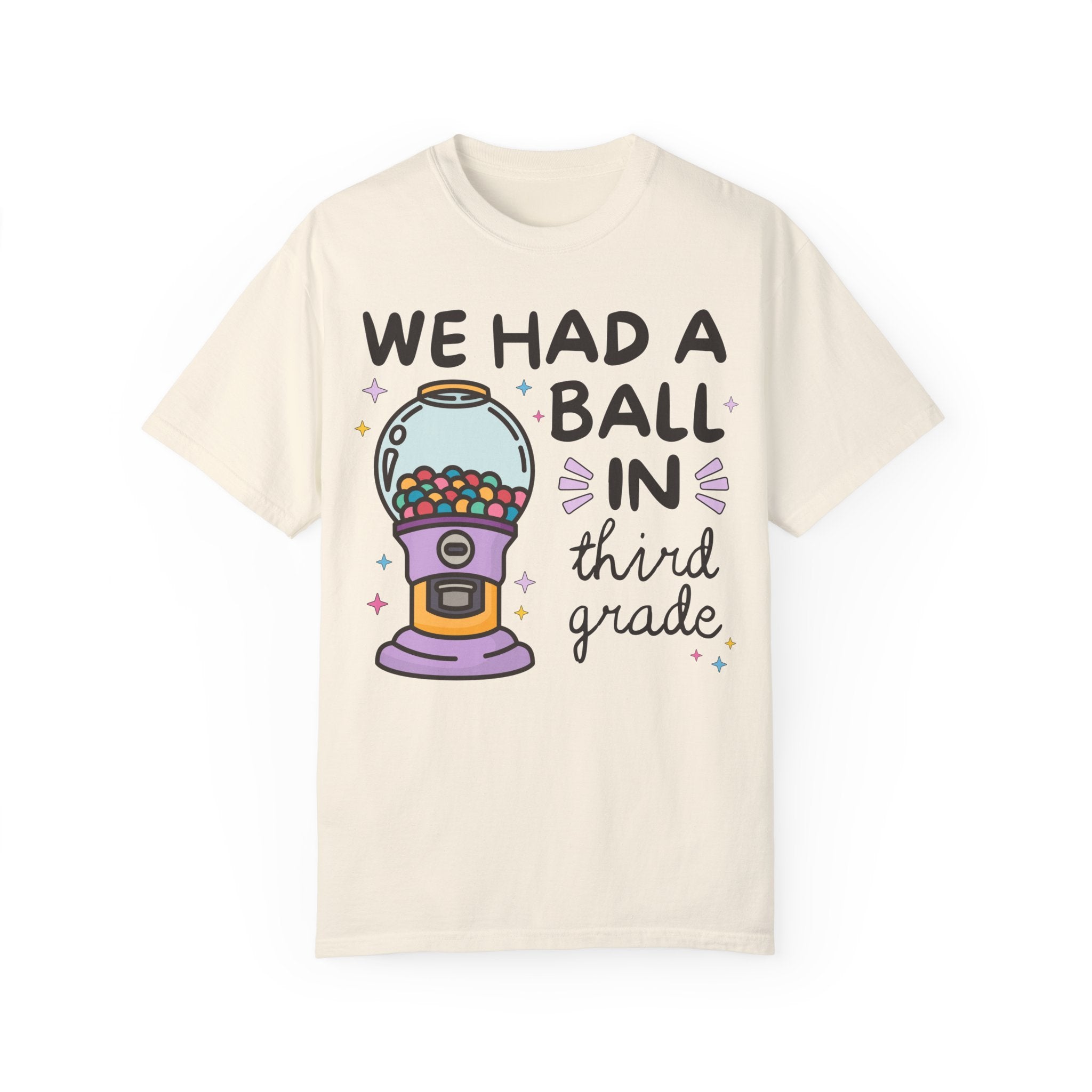 Last Day of School Third Grade Teacher Tee Shirt for Third Grade Crew, Teaching Assistant, Colorful 90s Vibe, End of School, Class Dismissed - Opal and June