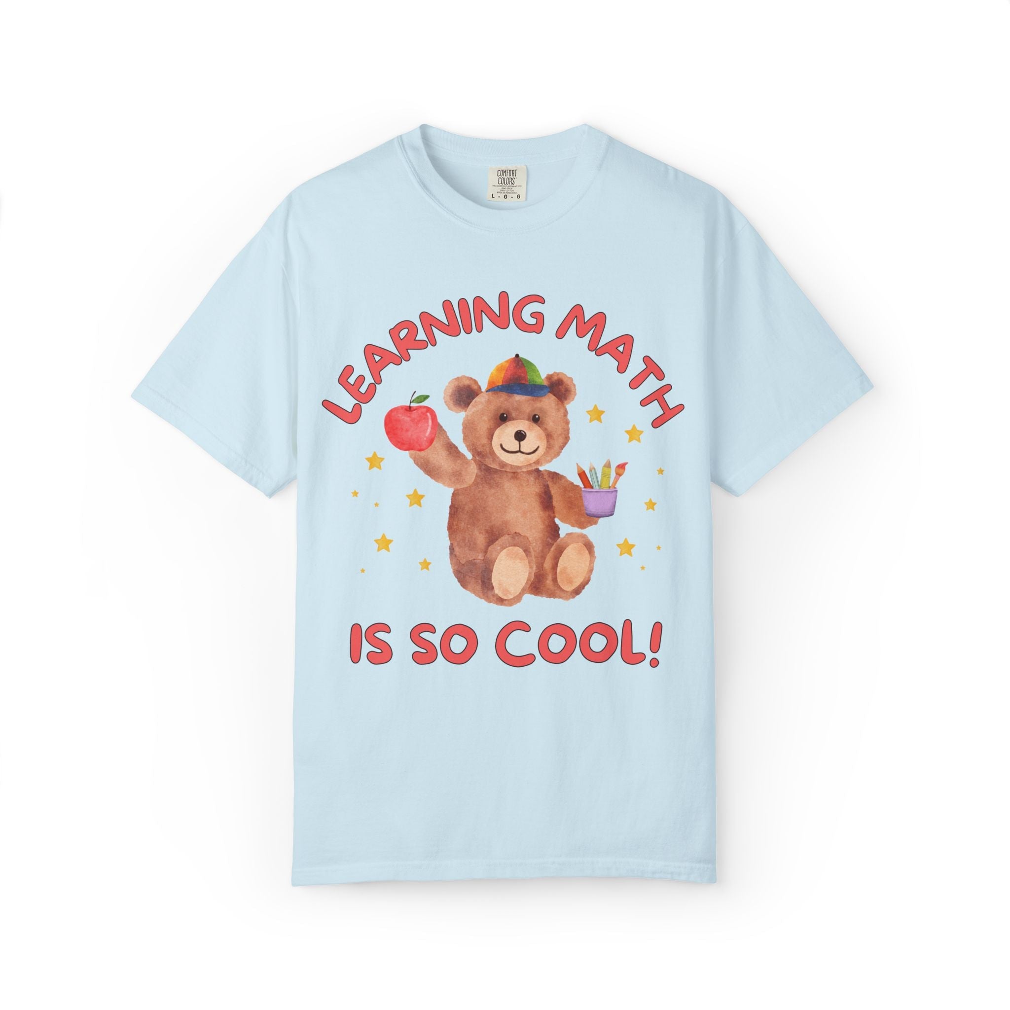 Learning Math is So Cool: Cute Cottagecore Bear T-Shirt for Back to School, 90s Aesthetic Animal Lover Matching Teacher T-Shirt - Opal and June