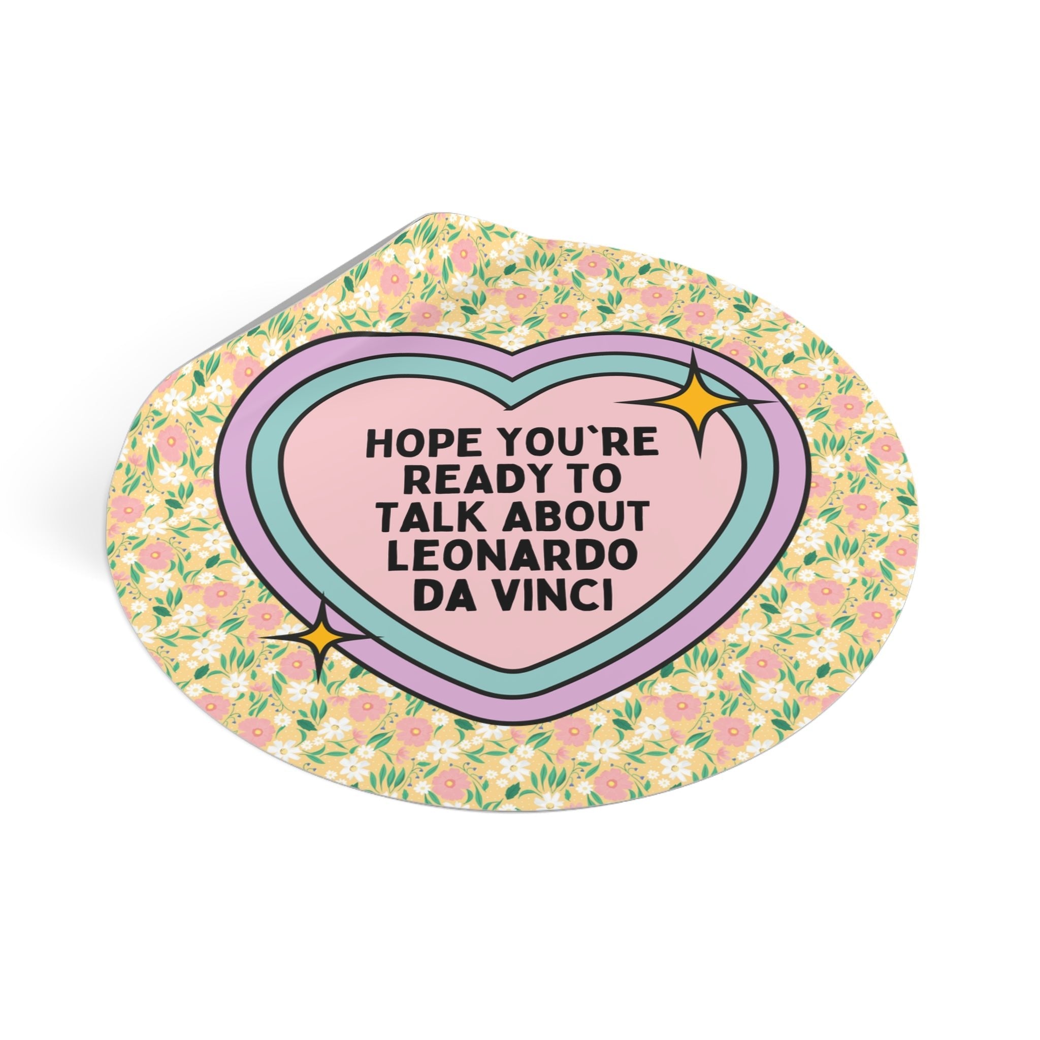 Leonardo da Vinci Art History Sticker - Opal and June