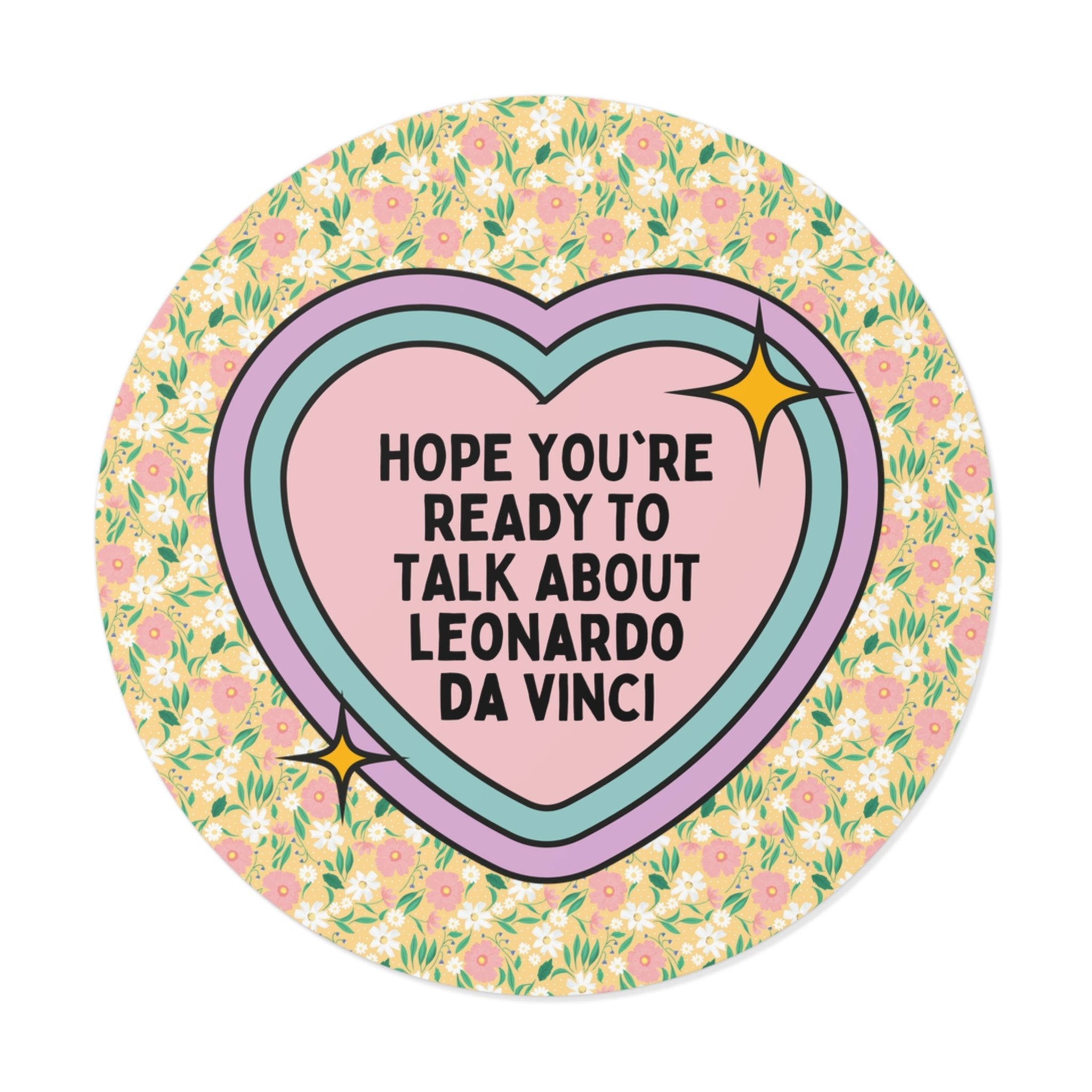 Leonardo da Vinci Art History Sticker - Opal and June