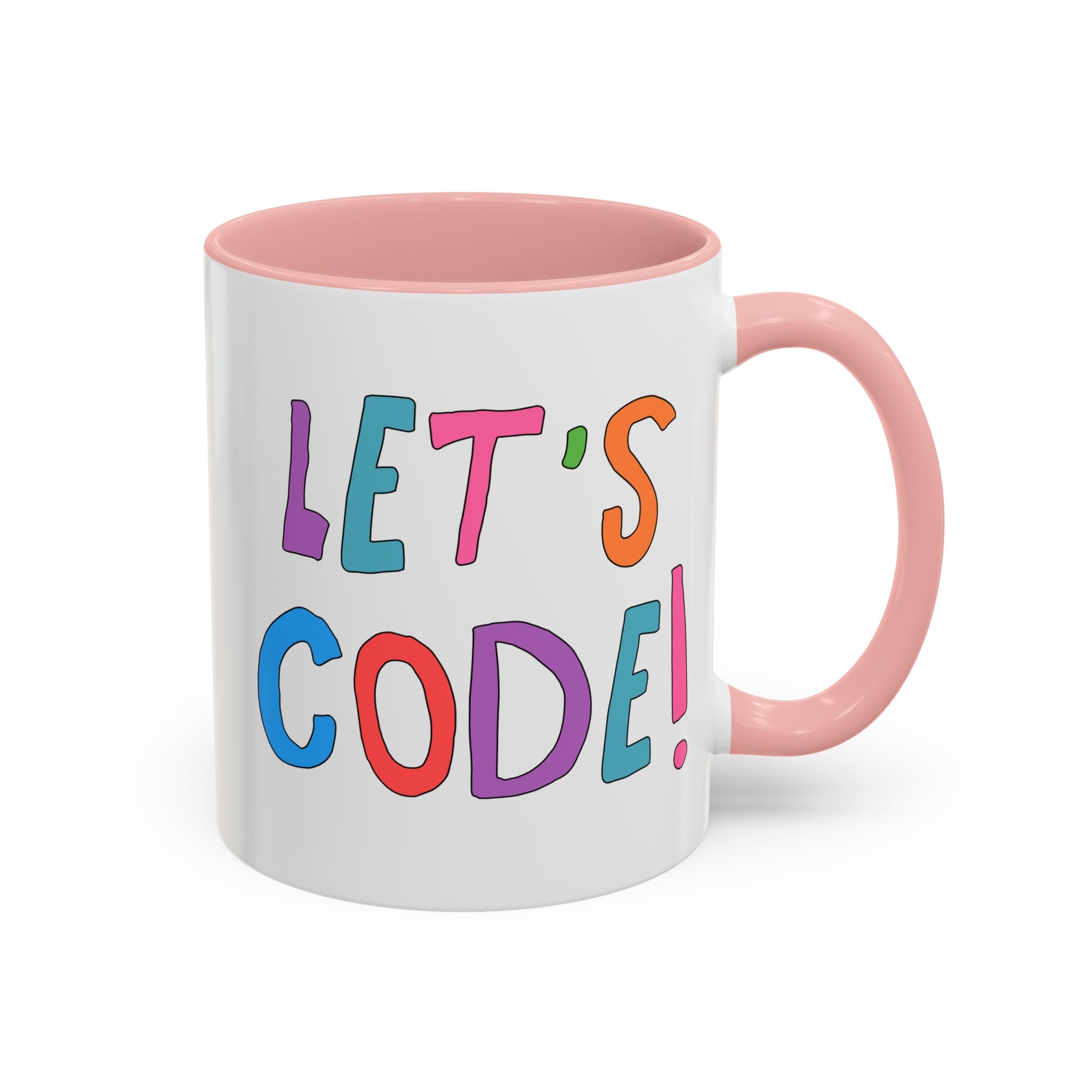 Let's Code! Computer Scientist Mug | Cute Women in STEM 11 Oz Coffee Mug, Funny Saying Gift for Programmer, Software Engineer Present - Opal and June