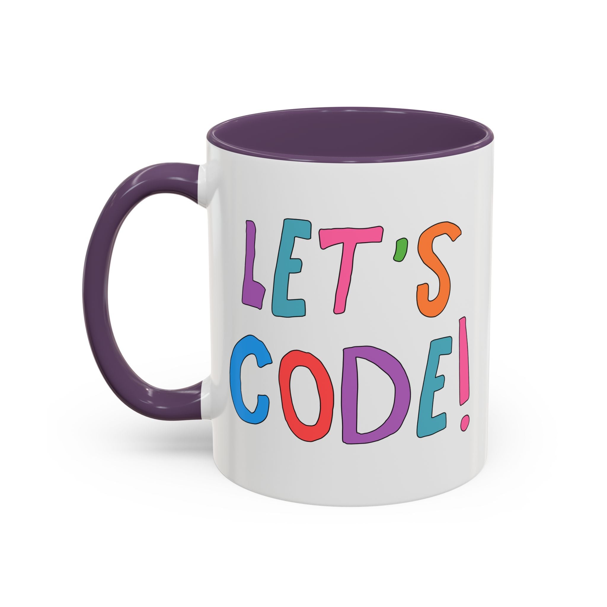Let's Code! Computer Scientist Mug | Cute Women in STEM 11 Oz Coffee Mug, Funny Saying Gift for Programmer, Software Engineer Present - Opal and June