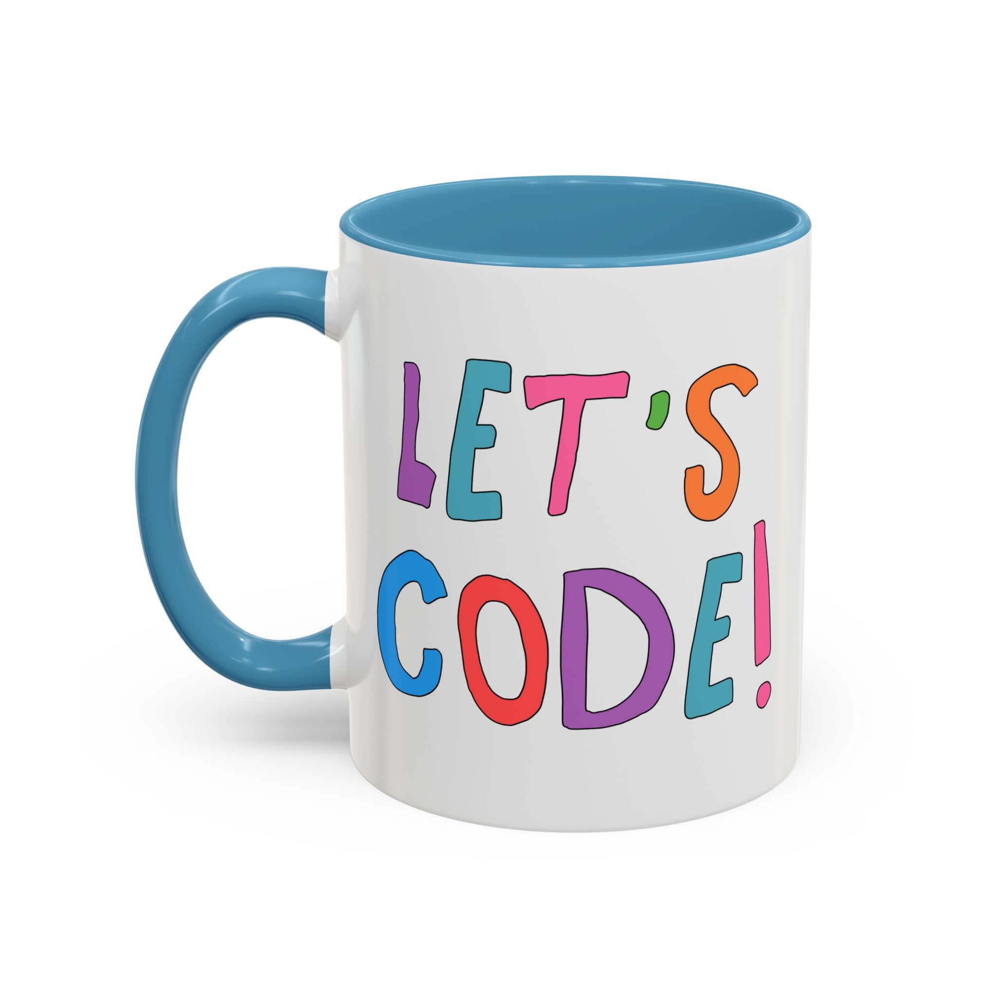 Let's Code! Computer Scientist Mug | Cute Women in STEM 11 Oz Coffee Mug, Funny Saying Gift for Programmer, Software Engineer Present - Opal and June
