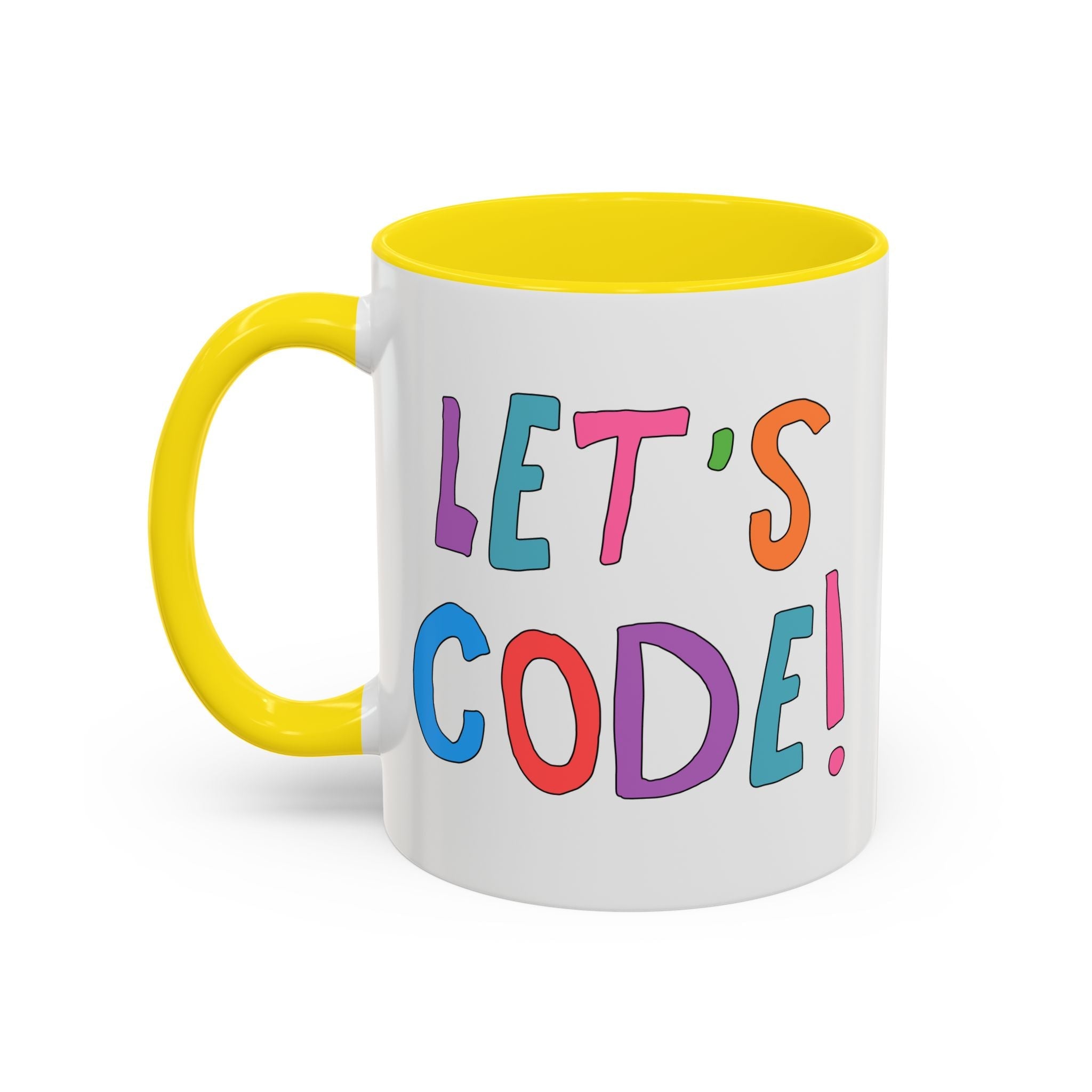 Let's Code! Computer Scientist Mug | Cute Women in STEM 11 Oz Coffee Mug, Funny Saying Gift for Programmer, Software Engineer Present - Opal and June
