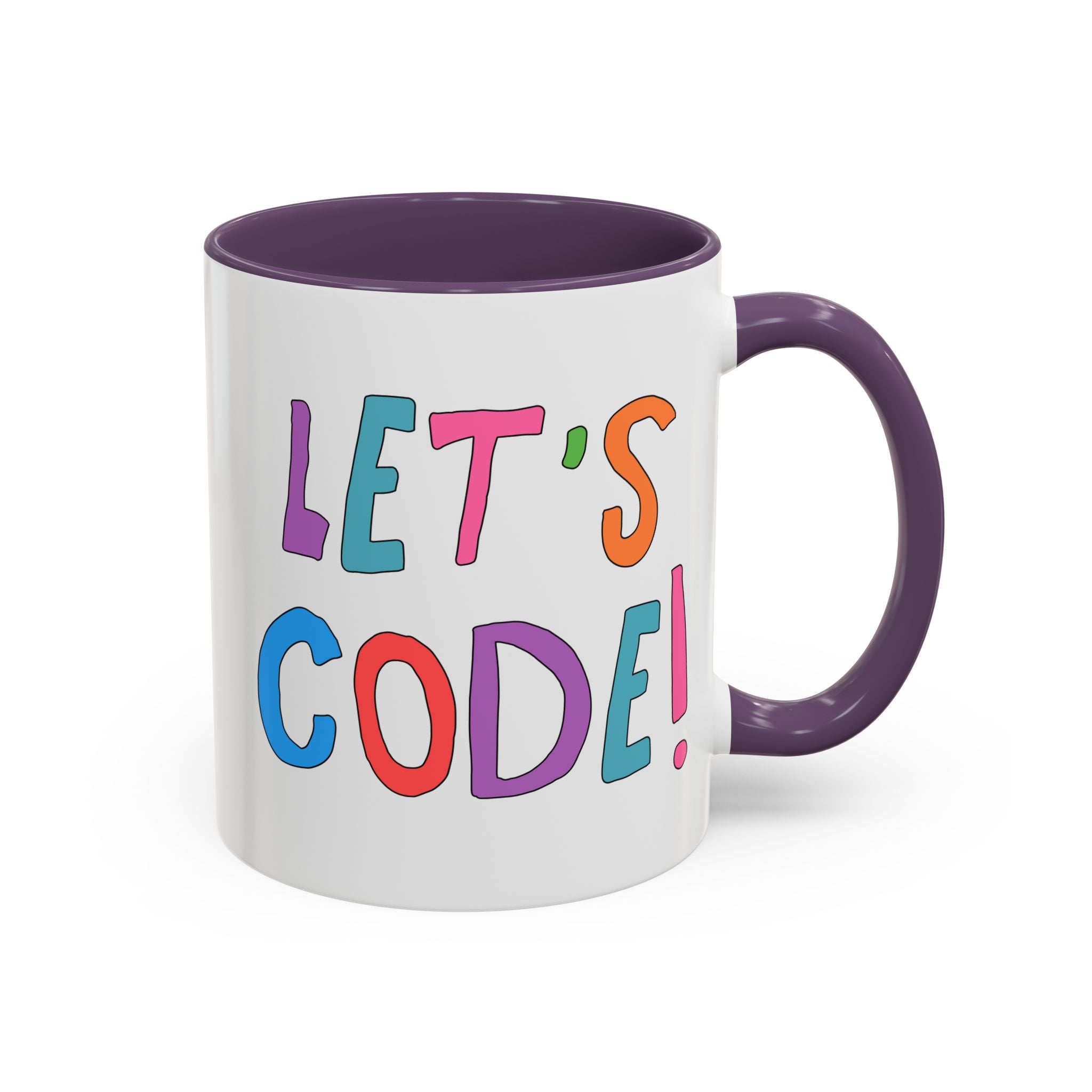Let's Code! Computer Scientist Mug | Cute Women in STEM 11 Oz Coffee Mug, Funny Saying Gift for Programmer, Software Engineer Present - Opal and June