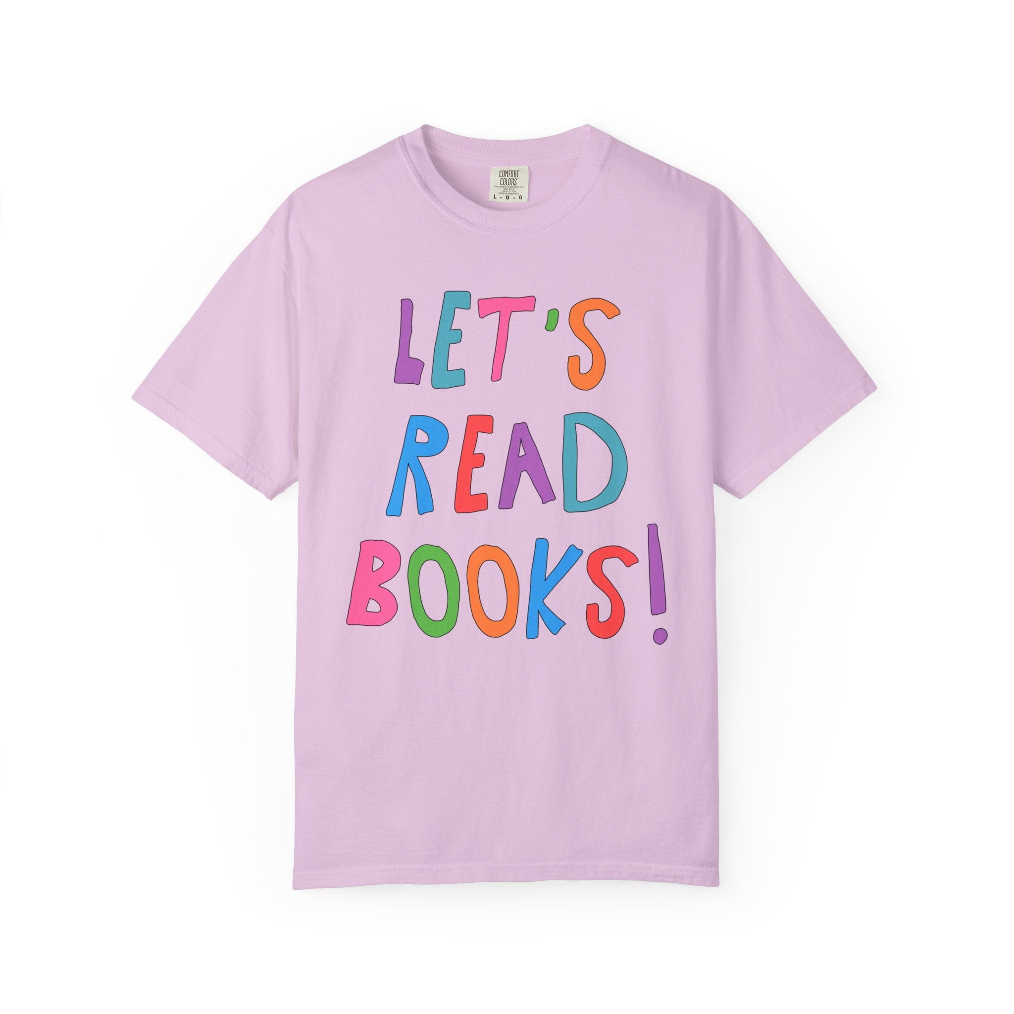 Let's Read Books: Elementary School Librarian or Reading Teacher Tee Shirt for Back to School, Cute Bookish T-Shirt for Romance Reader - Opal and June