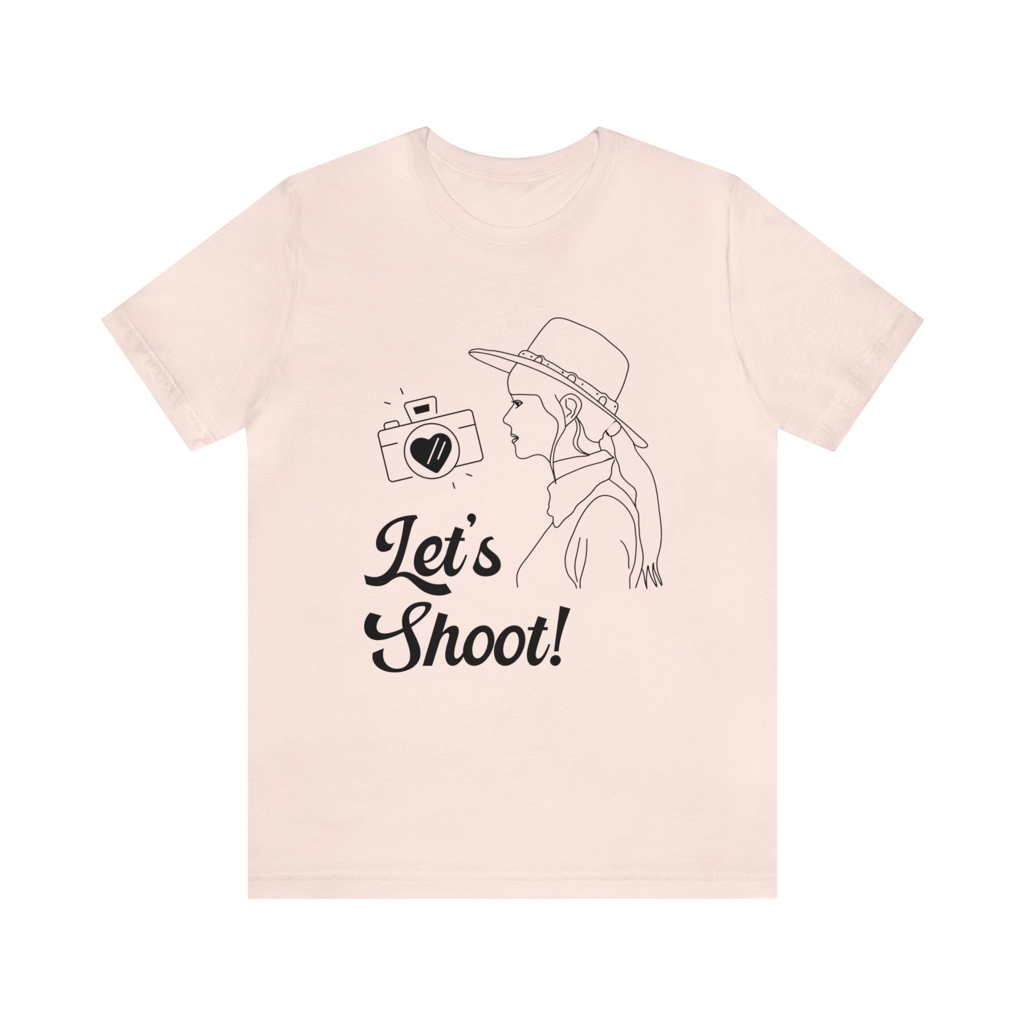 Let's Shoot! | Funny Western Aesthetic Tee Shirt for Wedding Photographer - Opal and June