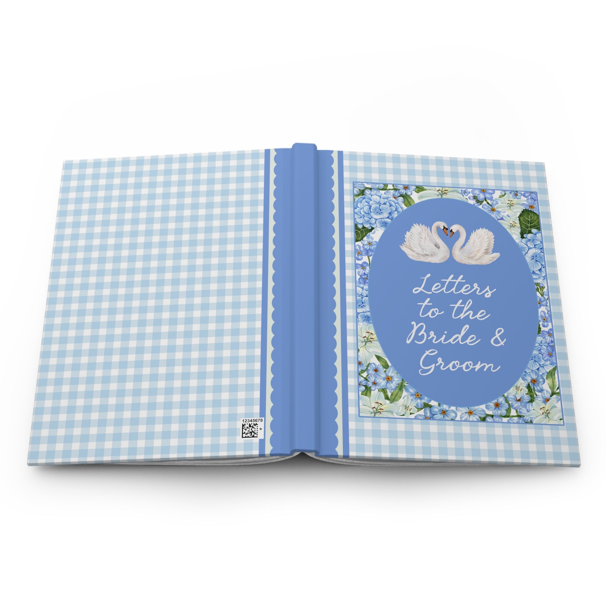 Letters to the Bride and Groom: Gingham Swans - Opal and June