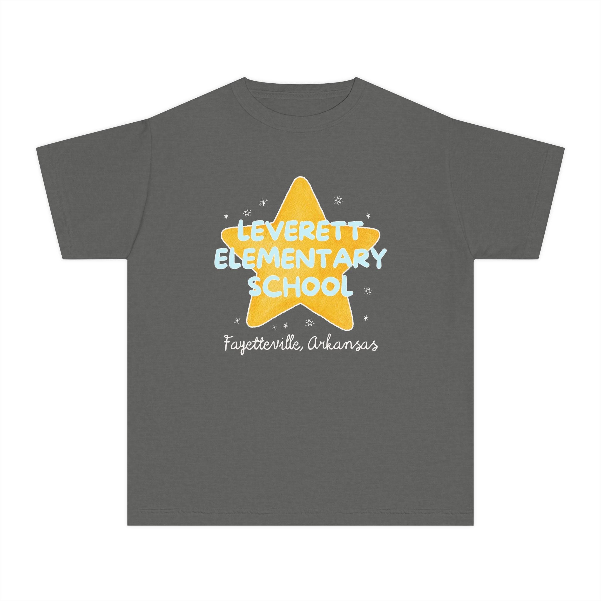 Leverett Elementary School Kids Tee Shirt: Star Design | FPS + Opal and June Kids Tee Shirt, Fayetteville Public Schools - Opal and June