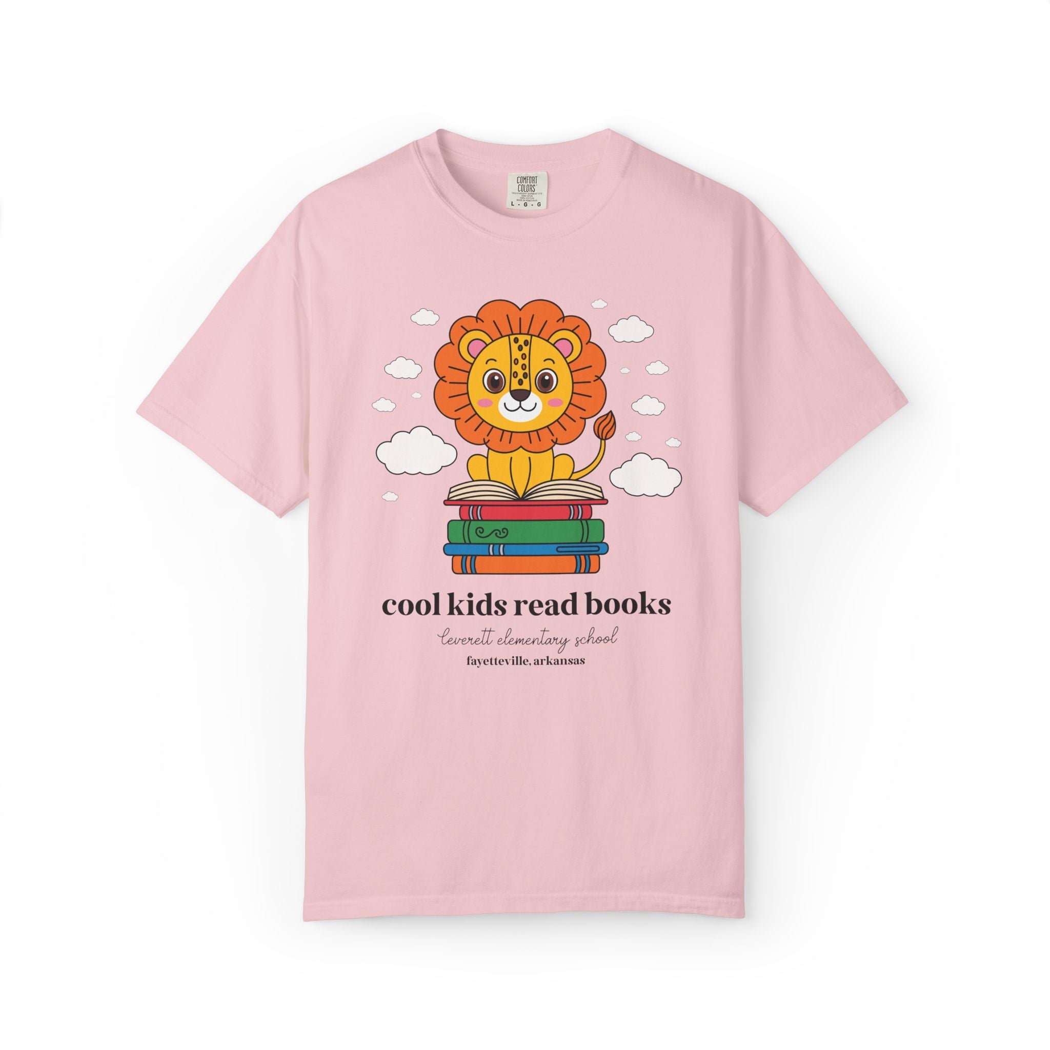 Leverett Elementary School Tee Shirt: Cool Kids Read Books | FPS + Opal and June Tee Shirt, Fayetteville Public Schools - Opal and June