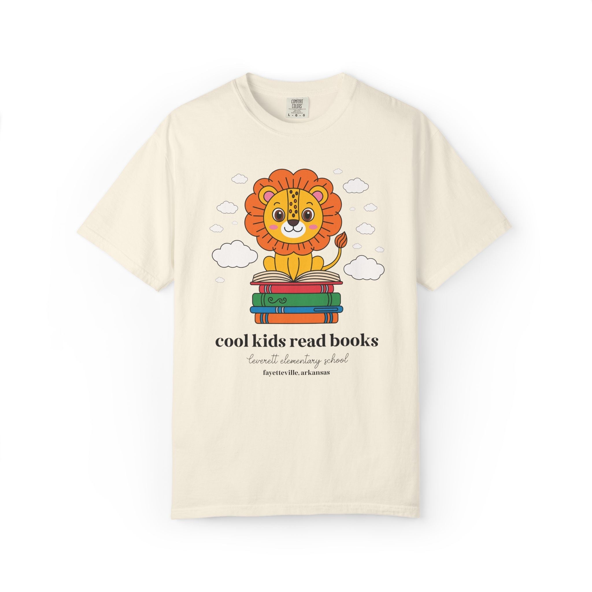 Leverett Elementary School Tee Shirt: Cool Kids Read Books | FPS + Opal and June Tee Shirt, Fayetteville Public Schools - Opal and June
