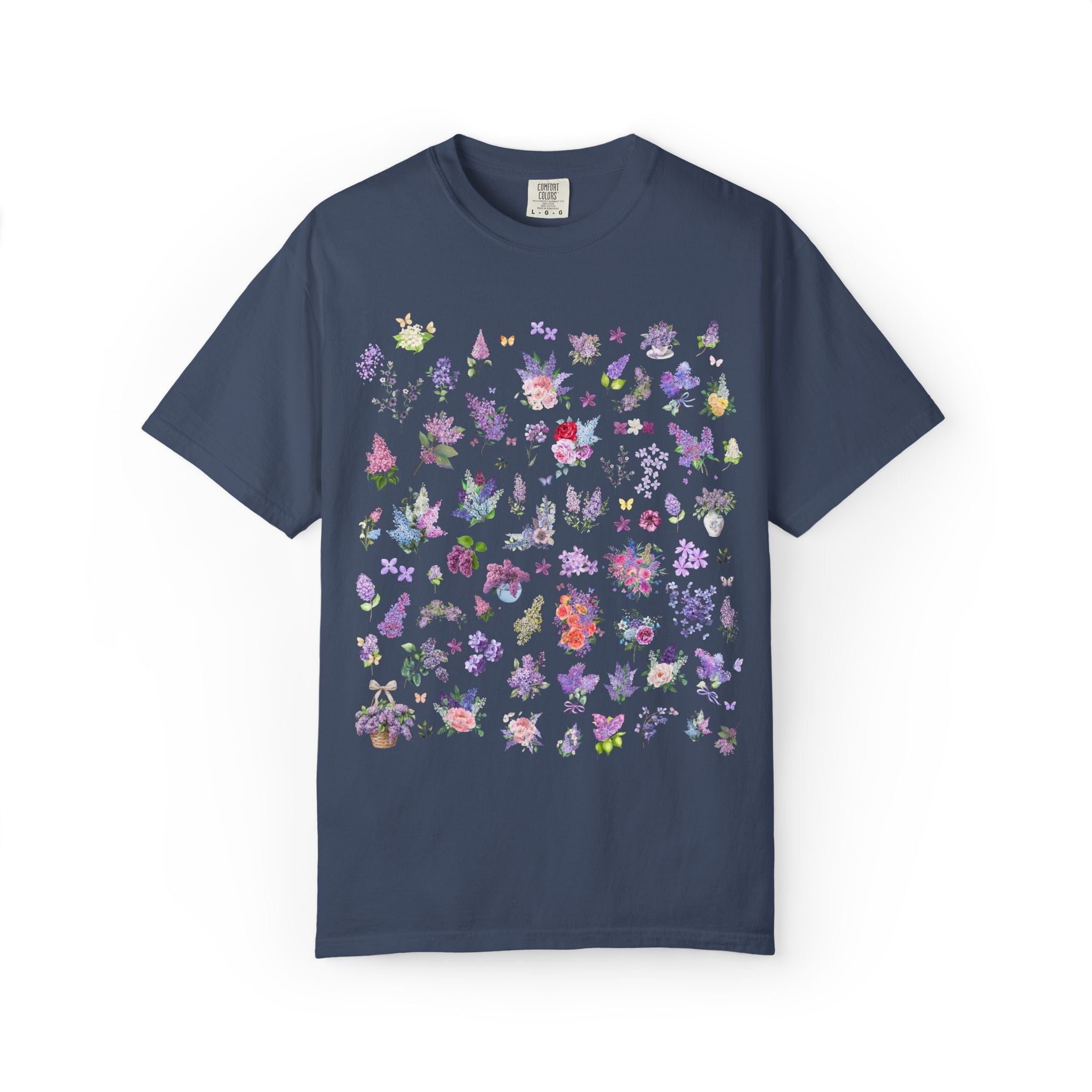 Lilac Flower T-Shirt for Mom Who Loves Flowers, May Birth Month Gift for Mother's Day, Cute Birthday Present for Daughter who Gardens - Opal and June