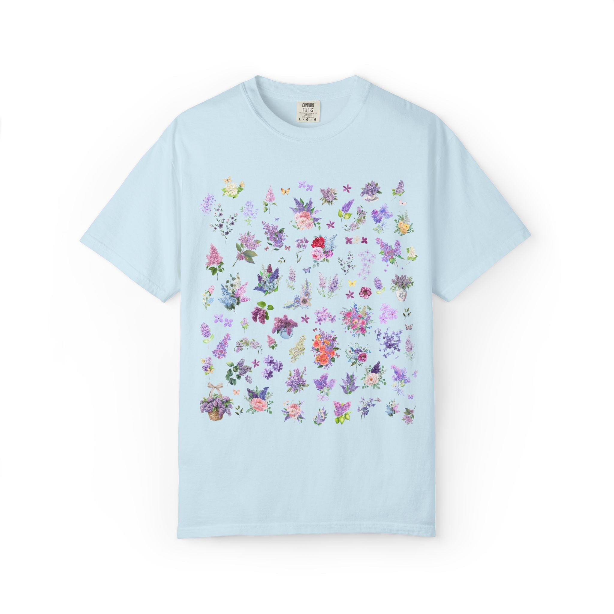 Lilac Flower T-Shirt for Mom Who Loves Flowers, May Birth Month Gift for Mother's Day, Cute Birthday Present for Daughter who Gardens - Opal and June