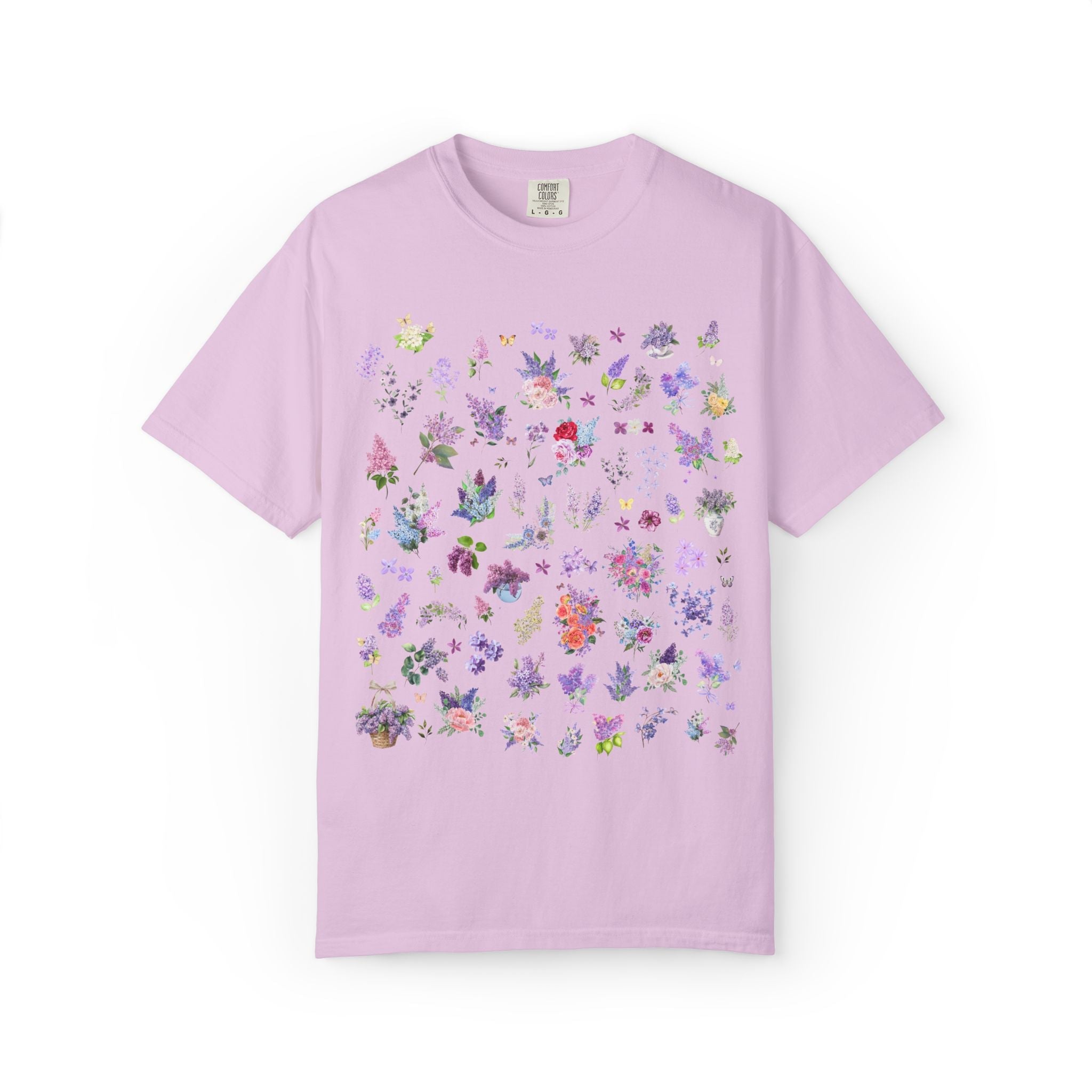 Lilac Flower T-Shirt for Mom Who Loves Flowers, May Birth Month Gift for Mother's Day, Cute Birthday Present for Daughter who Gardens - Opal and June