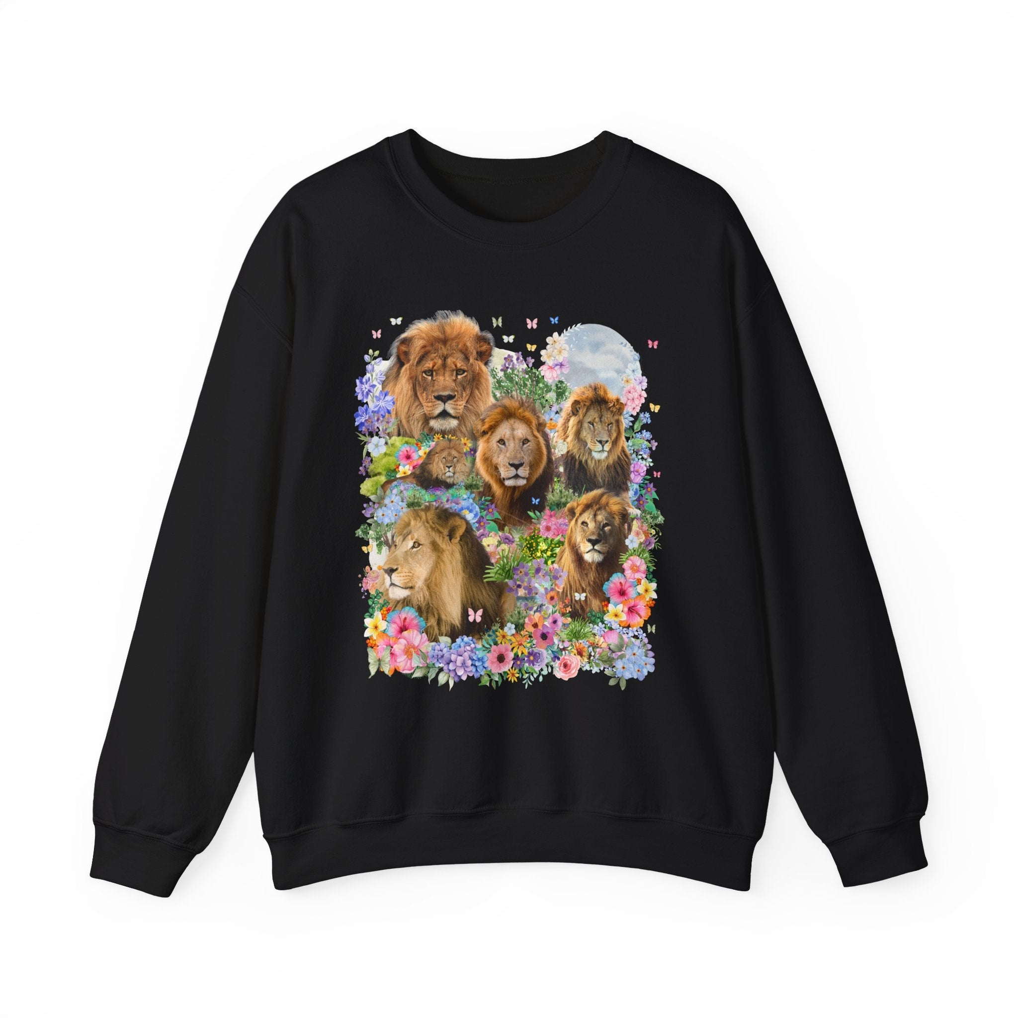 Lions in Flowers Sweatshirt - Opal and June