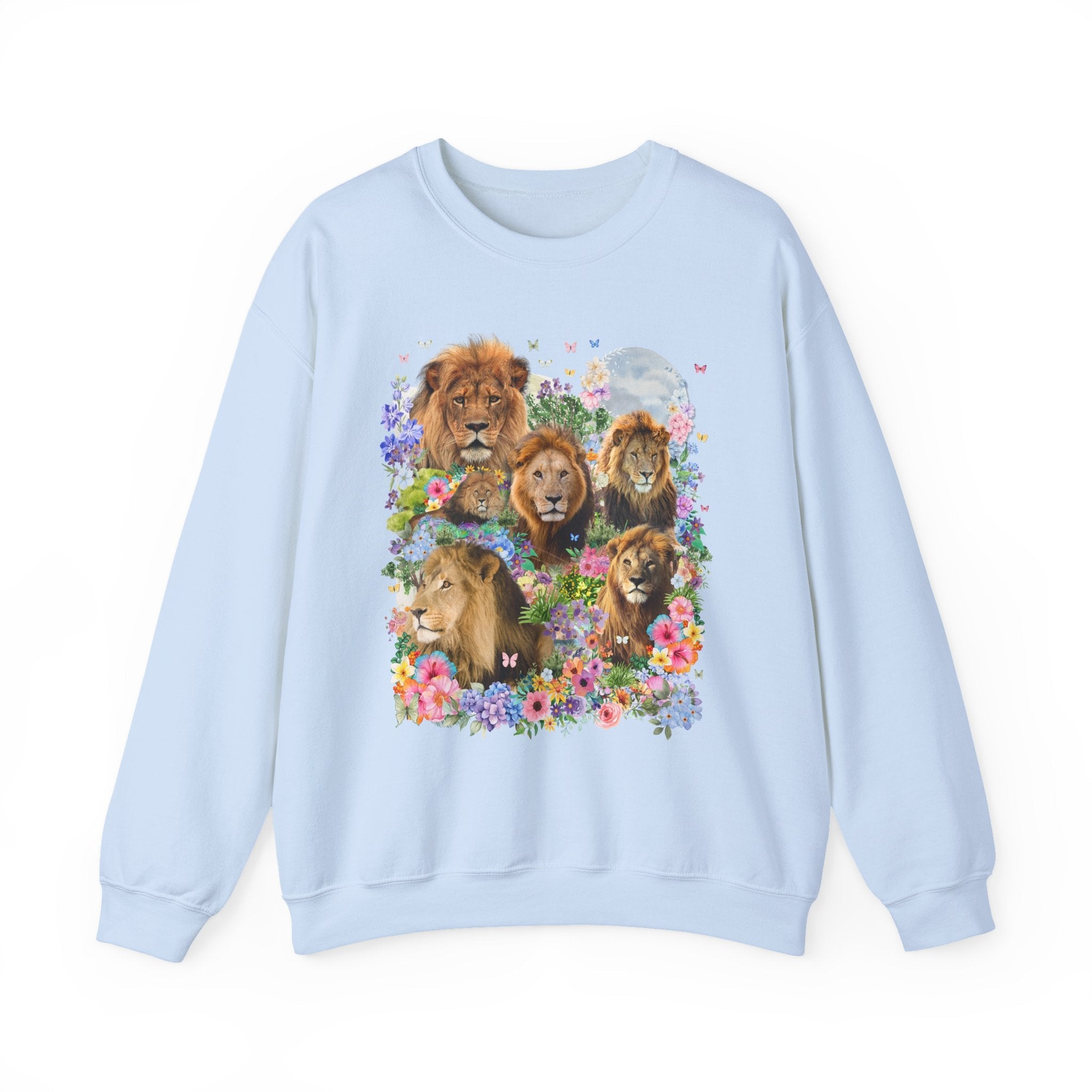 Lions in Flowers Sweatshirt - Opal and June