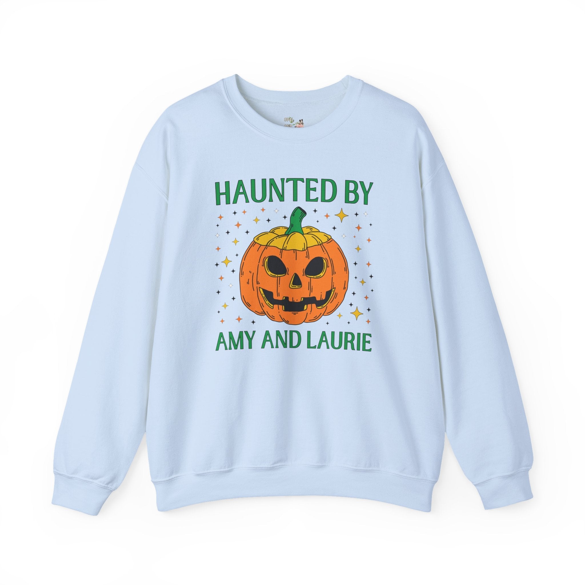Little Women by Louisa May Alcott Funny Halloween Sweatshirt, Classic Literature Reader or School Librarian, Haunted by Amy March and Laurie - Opal and June
