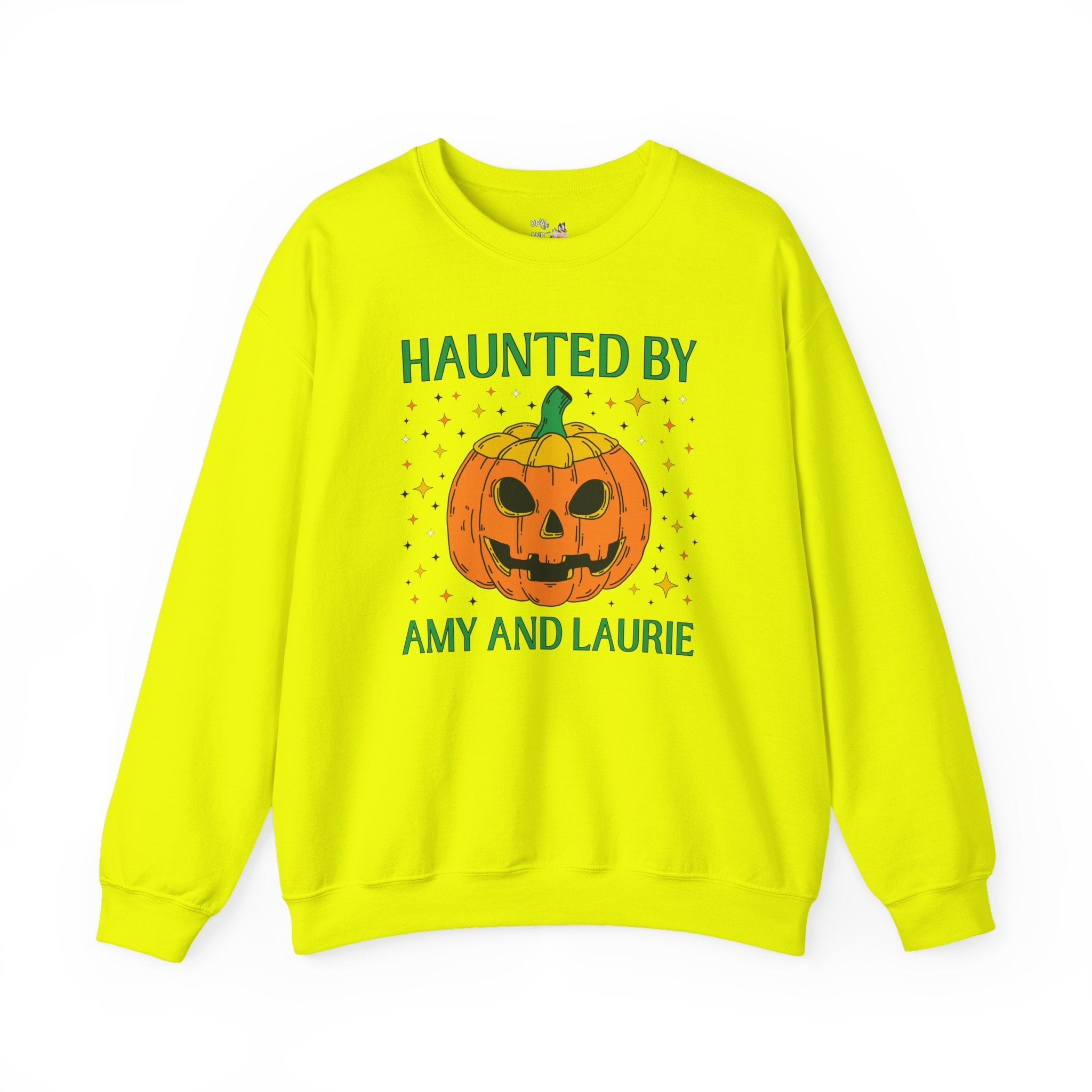 Little Women by Louisa May Alcott Funny Halloween Sweatshirt, Classic Literature Reader or School Librarian, Haunted by Amy March and Laurie - Opal and June