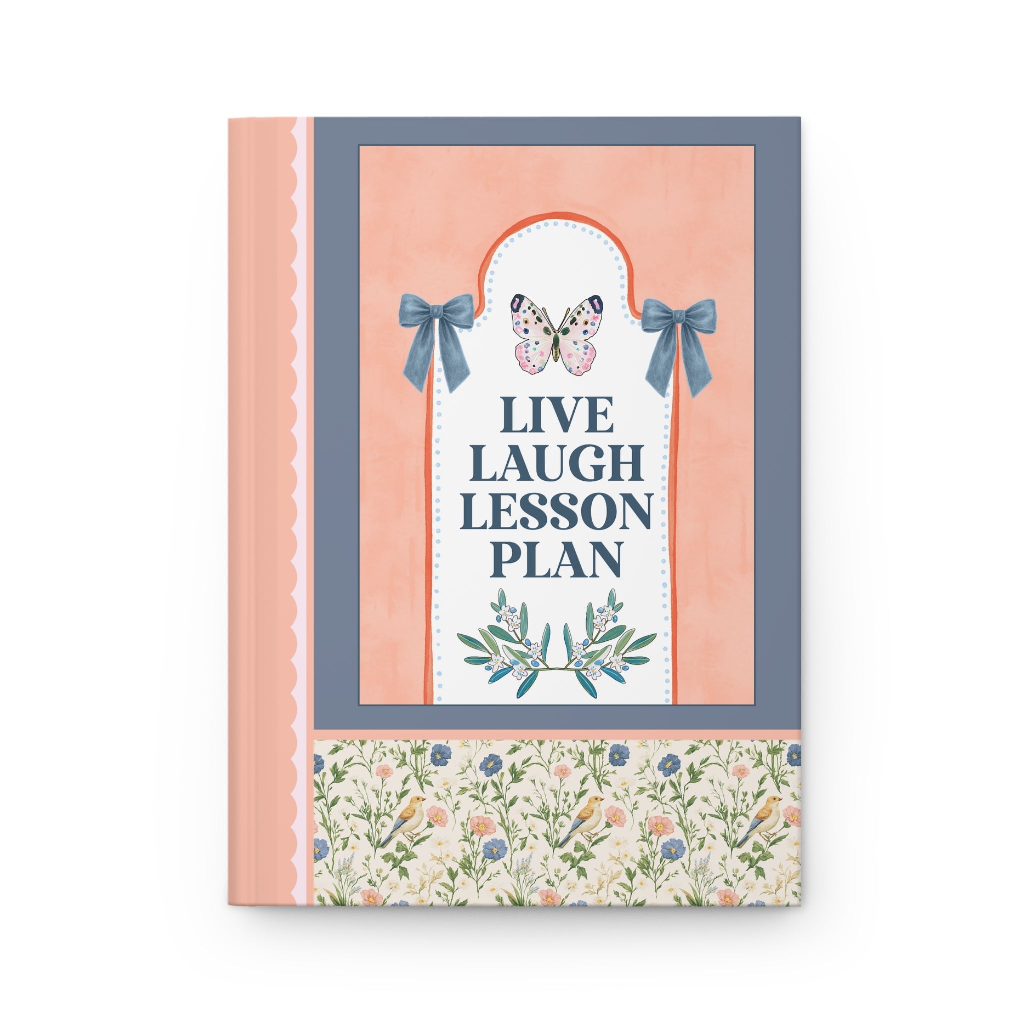Live Laugh Lesson Plan Teacher Notebook: Funny Vintage Aesthetic Soft Girl Style Planning Journal for New Teacher, Cute Teacher Appreciation Gift - Opal and June
