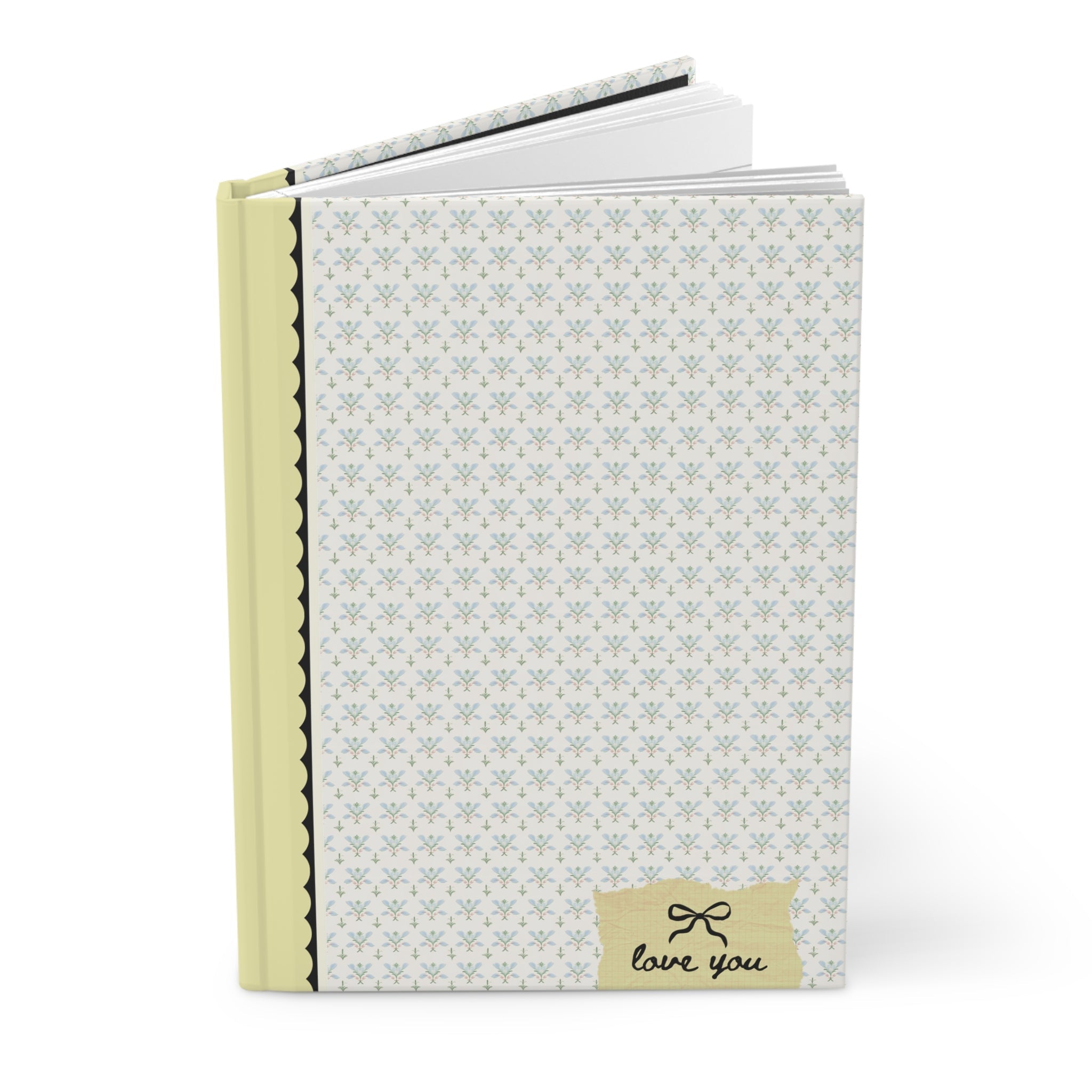 Love You Bow Notebook: Vintage Aesthetic - Opal and June