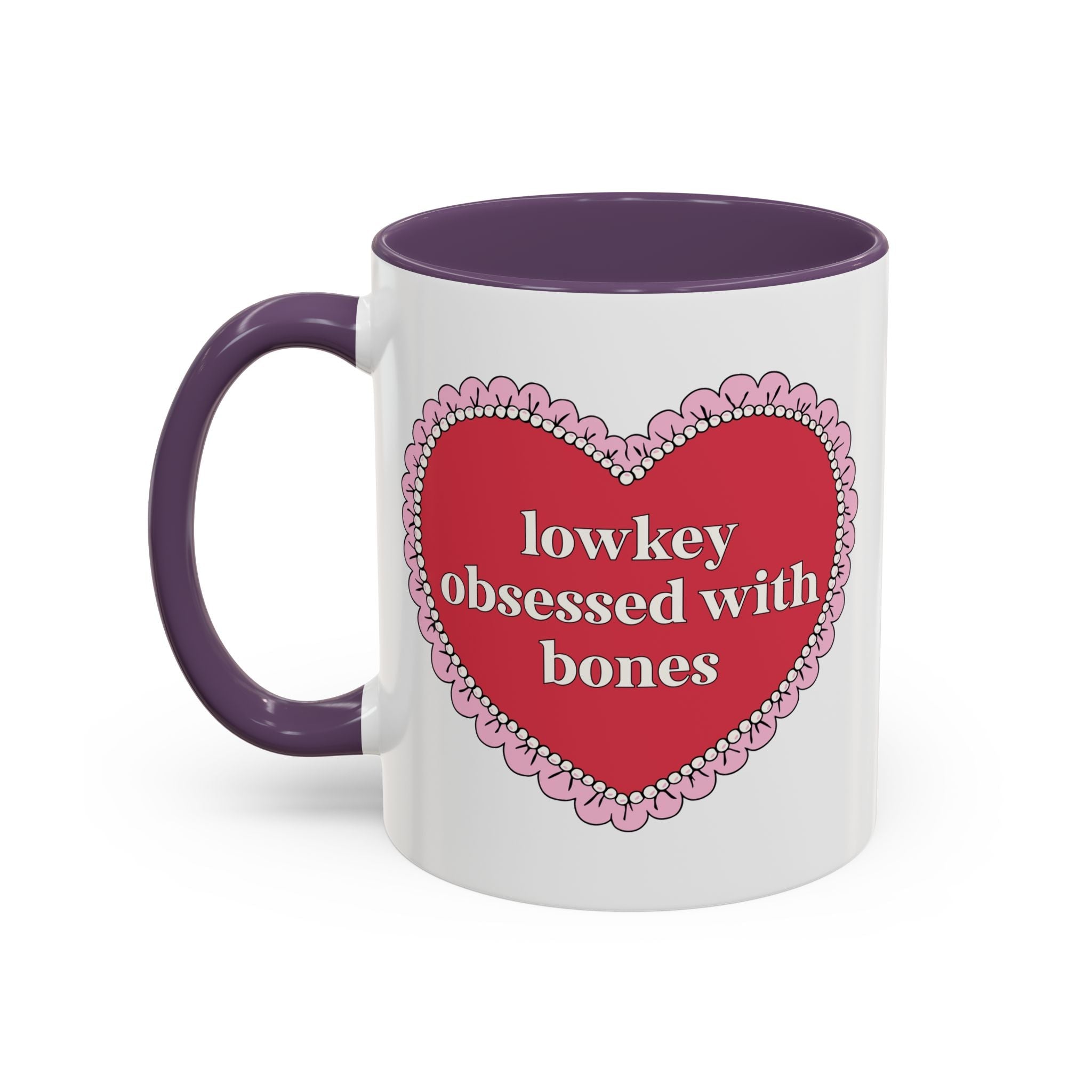 Lowkey Obsessed with Bones Coffee Mug: Funny Forensic Anthropologist 11 Oz Coffee Mug, Science Teacher Appreciation Gift, Future Doctor or Nurse Mug - Opal and June