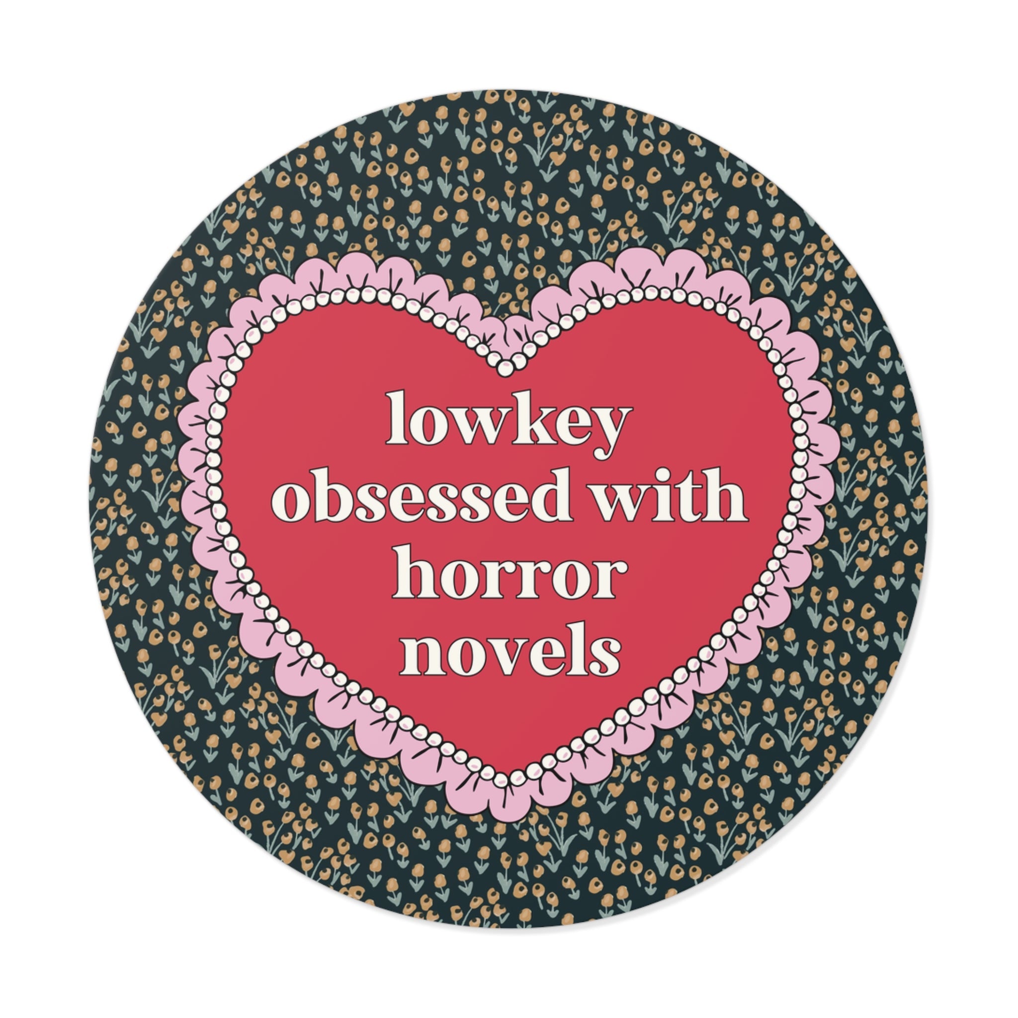 Lowkey Obsessed with Horror Novels Sticker - Opal and June