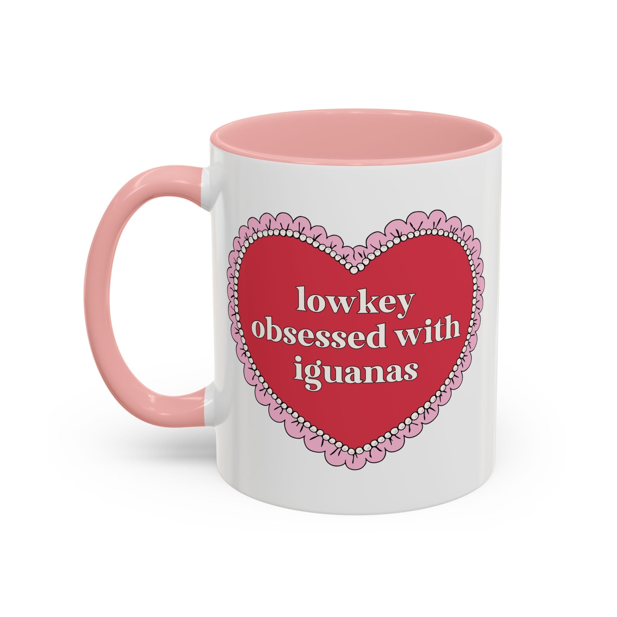 Lowkey Obsessed with Iguanas Coffee Mug: Science Teacher 11 Oz Coffee Mug, Animal Lover Coffee Mug for Friend Who Loves Iguanas - Opal and June