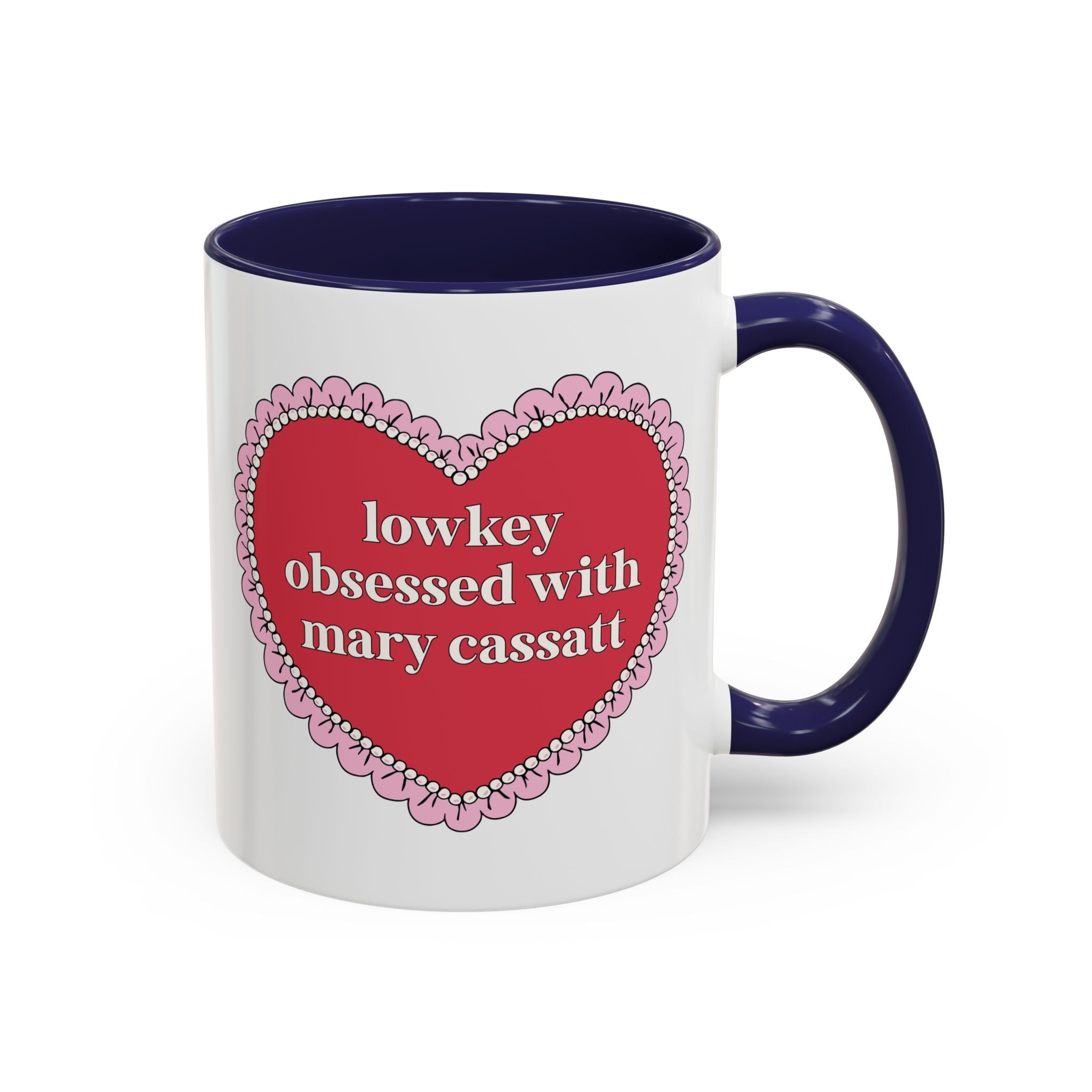 Lowkey Obsessed with Mary Cassatt Coffee Mug: Art History Lover 11 Oz Coffee Mug, Gift for 19th Century Impressionist Art Historian or Museum Lover - Opal and June