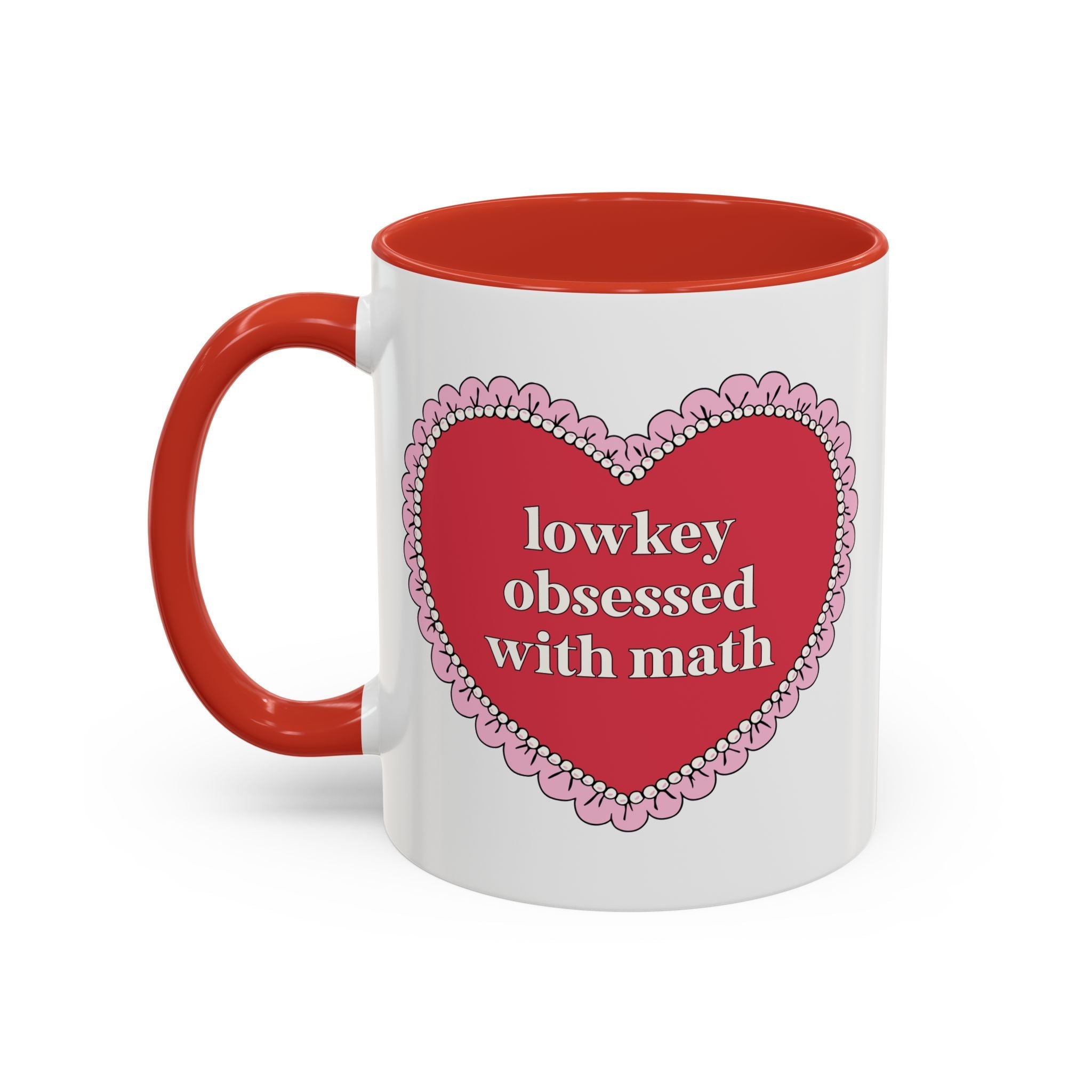 Lowkey Obsessed with Math Coffee Mug: Math Teacher 11 Oz Coffee Mug, Teacher Appreciation Gift for Math Professor or Math Major - Opal and June