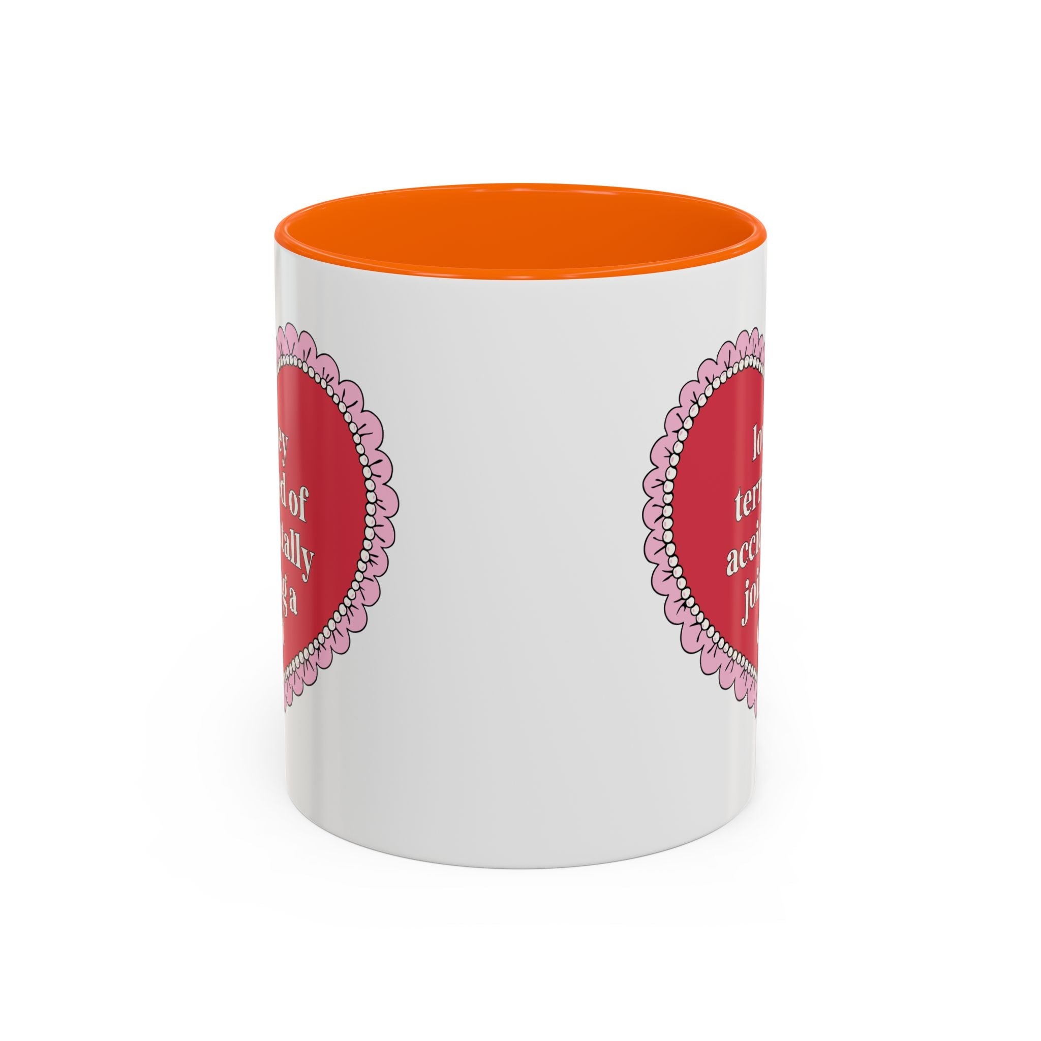 Lowkey Terrified of Accidentally Joining a Cult Coffee Mug: Funny Saying Coffee Lover Gift, Spooky and Morbid History Lover Gift - Opal and June