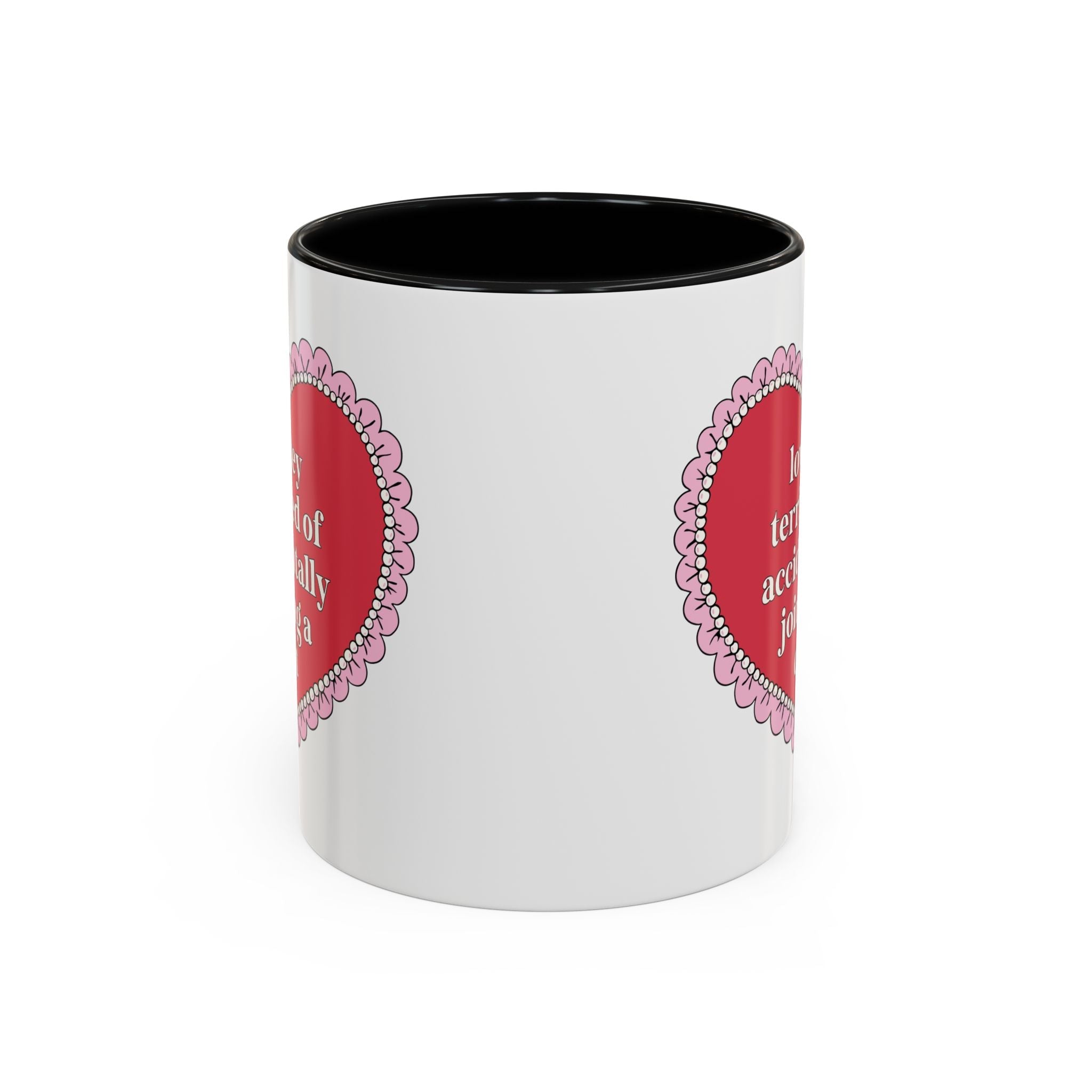 Lowkey Terrified of Accidentally Joining a Cult Coffee Mug: Funny Saying Coffee Lover Gift, Spooky and Morbid History Lover Gift - Opal and June