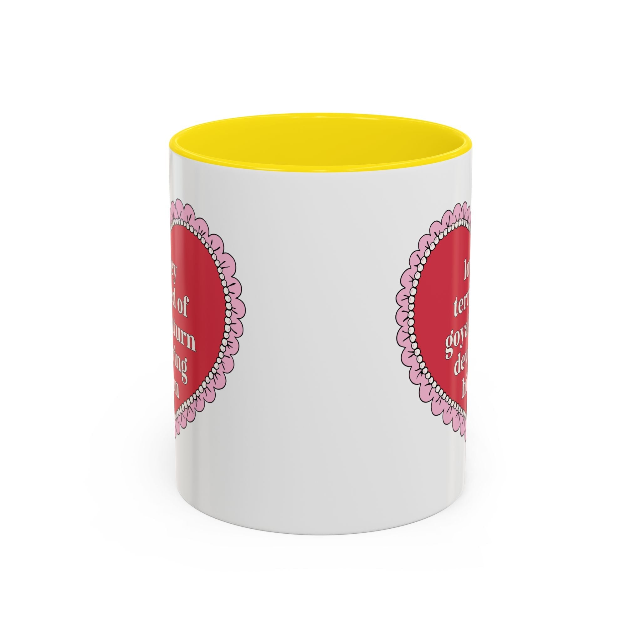 Lowkey Terrified of Goya's Saturn Devouring His Son Coffee Mug: 11 Oz Coffee Mug for Art History Lover, Silly and Cute Birthday Gift for Humanities Major - Opal and June