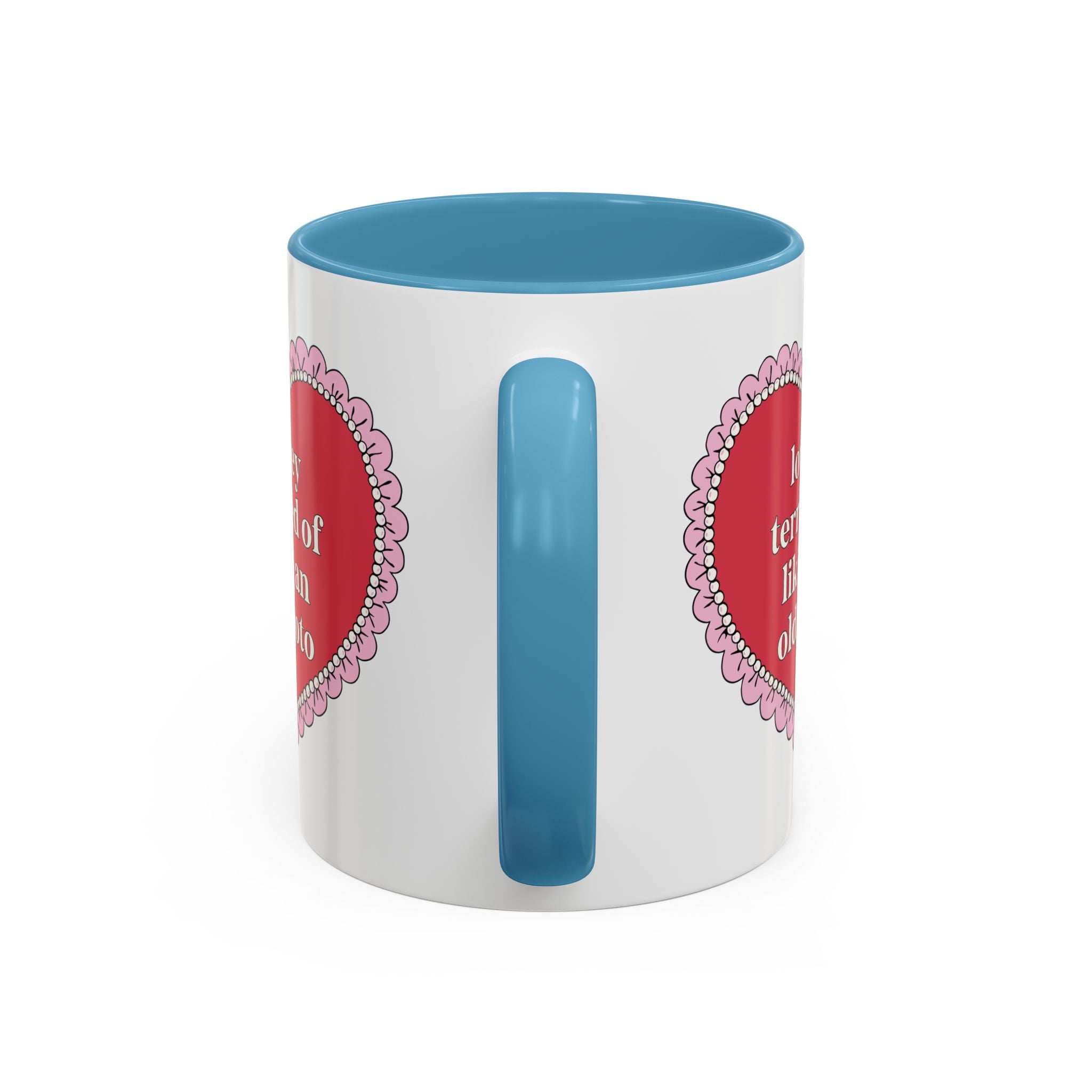 Lowkey Terrified of Liking an Old Photo Coffee Mug: Funny and Cute Birthday Gift for Teen Daughter or Friend, Chaotic Unhinged Present - Opal and June