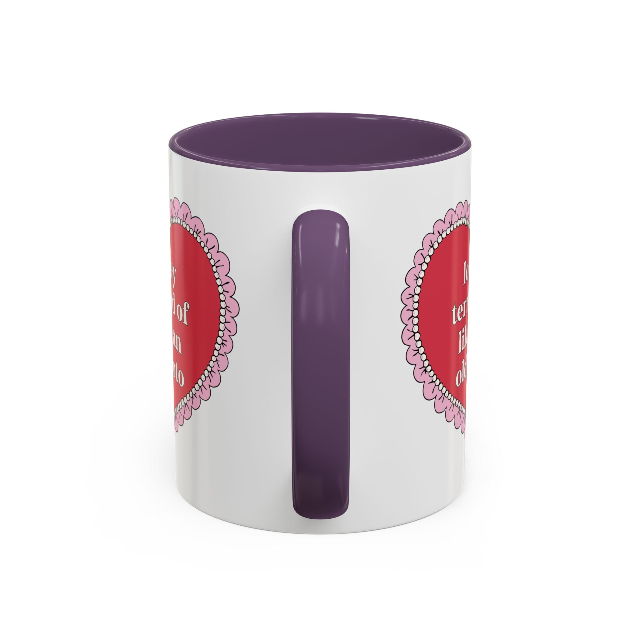 Lowkey Terrified of Liking an Old Photo Coffee Mug: Funny and Cute Birthday Gift for Teen Daughter or Friend, Chaotic Unhinged Present - Opal and June