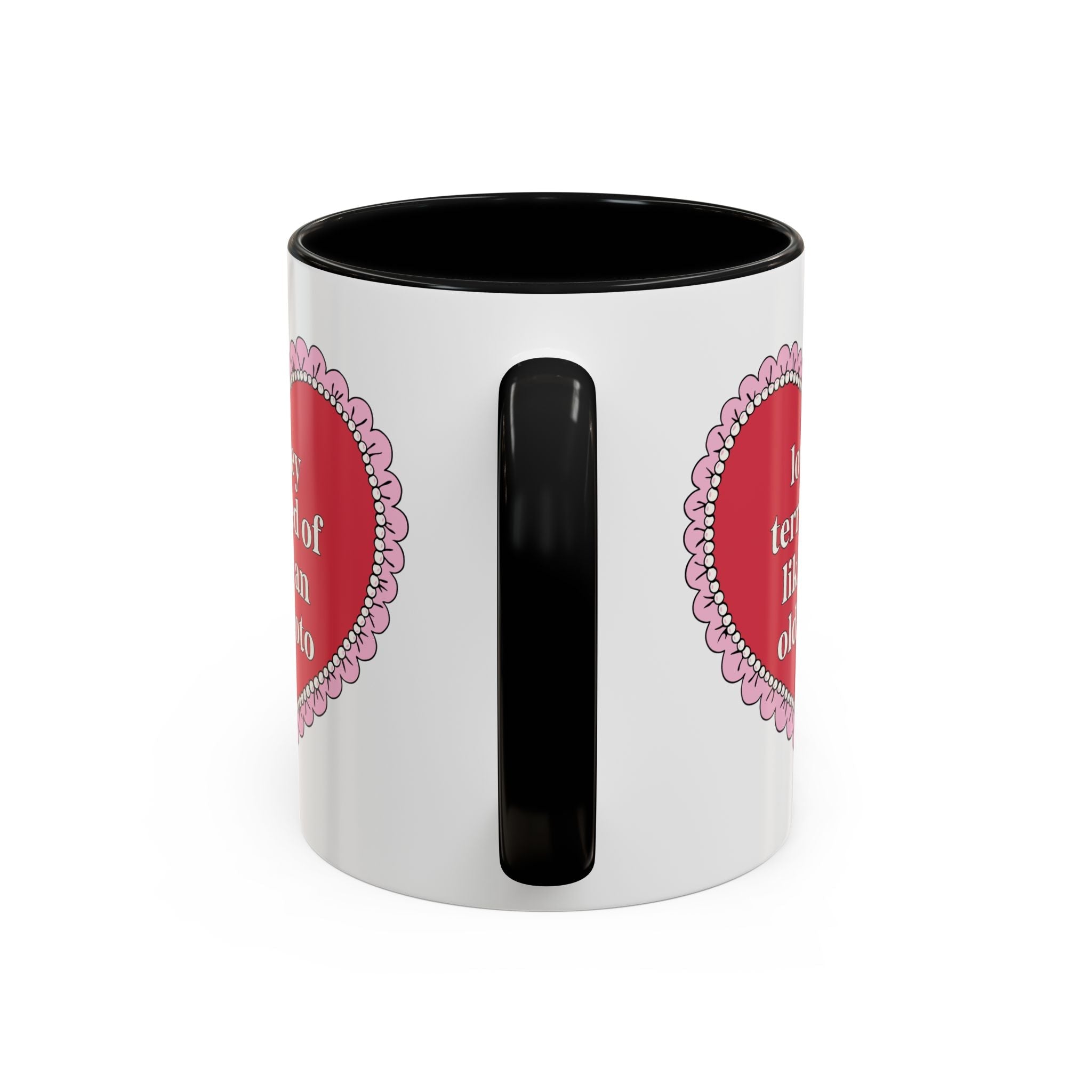 Lowkey Terrified of Liking an Old Photo Coffee Mug: Funny and Cute Birthday Gift for Teen Daughter or Friend, Chaotic Unhinged Present - Opal and June