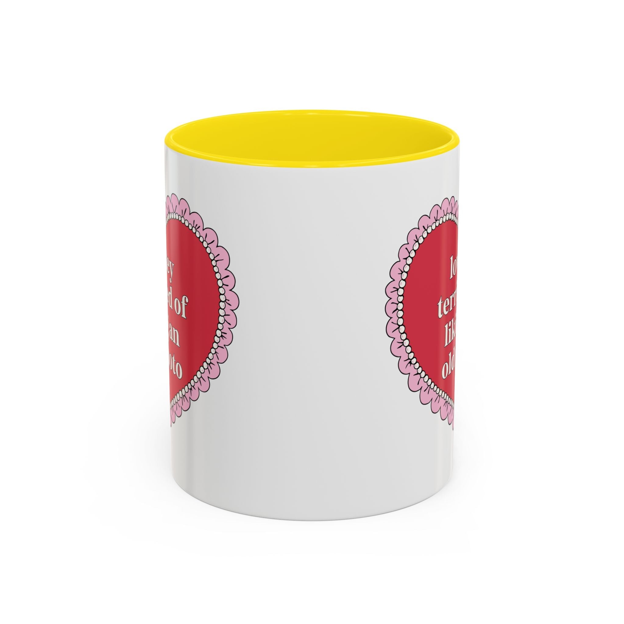 Lowkey Terrified of Liking an Old Photo Coffee Mug: Funny and Cute Birthday Gift for Teen Daughter or Friend, Chaotic Unhinged Present - Opal and June