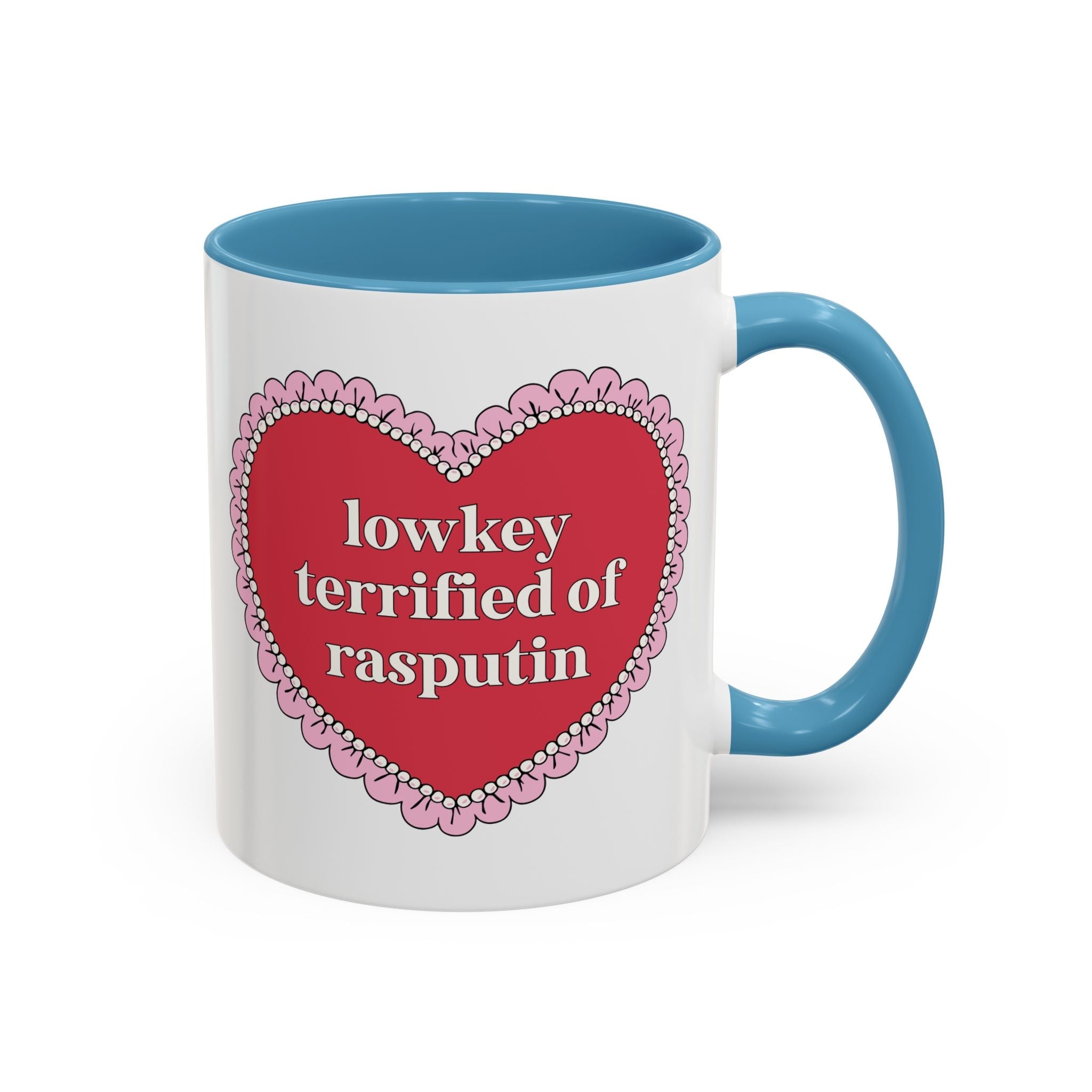 Lowkey Terrified of Rasputin History Lover Mug: Funny Saying Russian History Professor Gift, 11 Oz Coffee Mug Present for Historian - Opal and June
