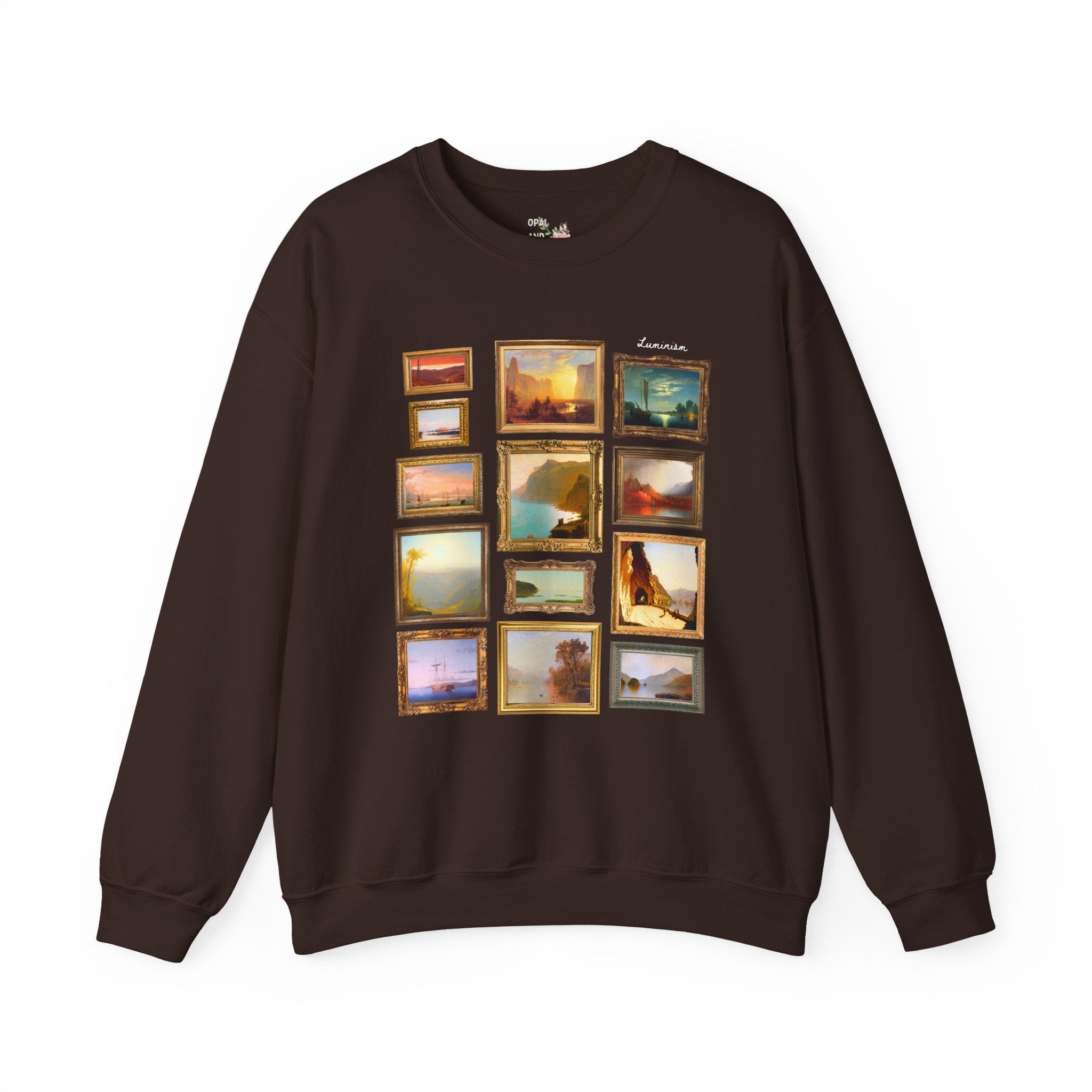 Luminism Art History Lover Gift with Famous Paintings, 19th Century American Art History, Hudson River School Art History Lover Sweatshirt - Opal and June