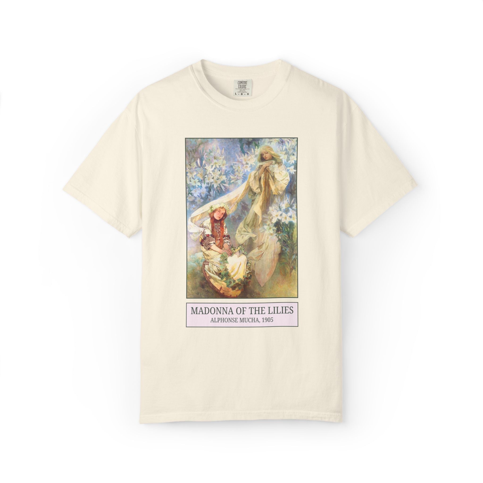 Madonna of the Lilies by Alphonse Mucha - Opal and June