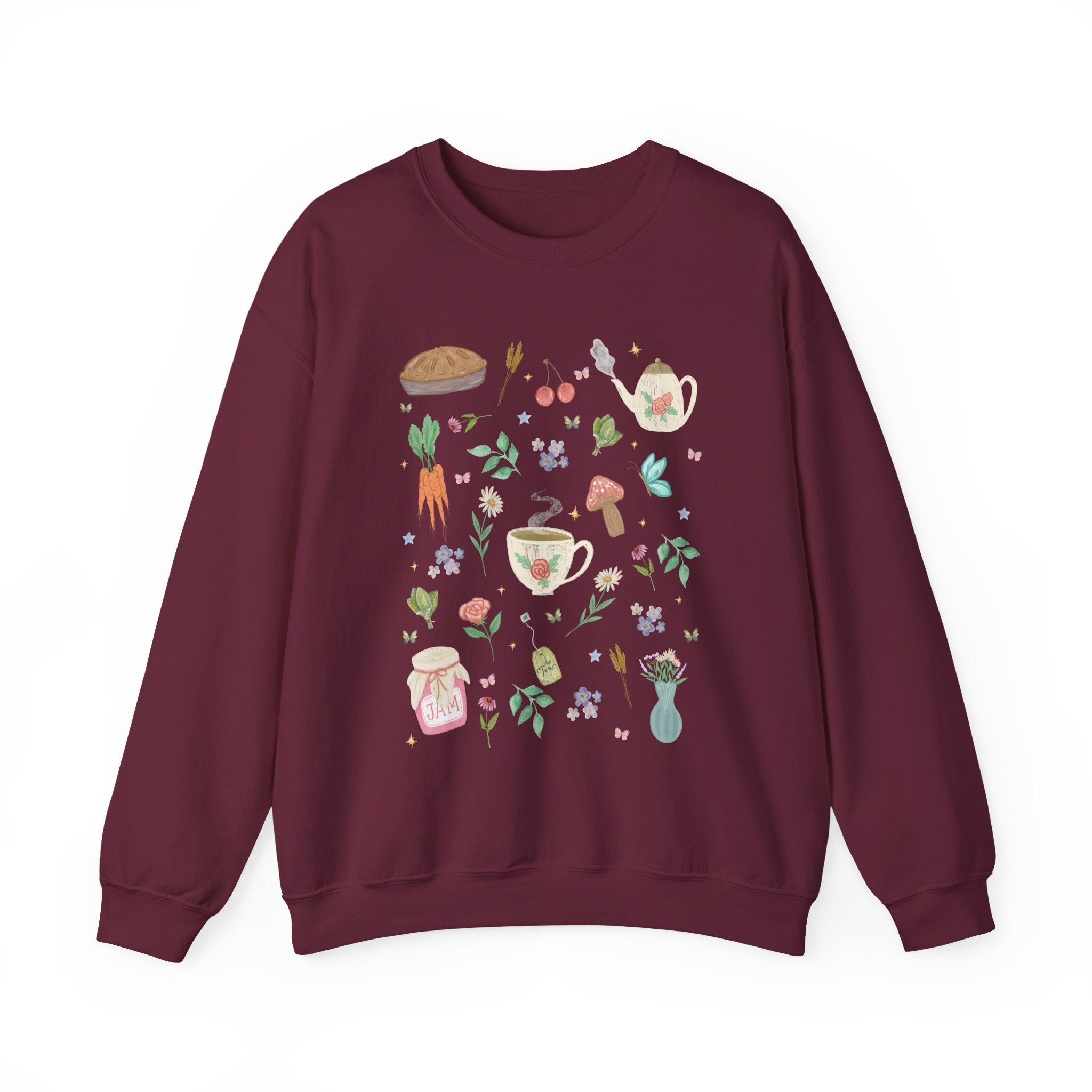 Magical Cottagecore Flower Sweatshirt - Opal and June