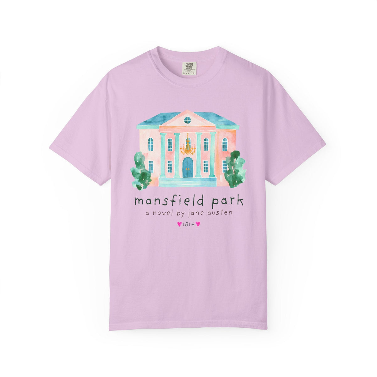 Mansfield Park: A Novel by Jane Austen Book Lover T-Shirt, Cute Bookish Tee Shirt for Classic Literature Reader or Bookworm - Opal and June